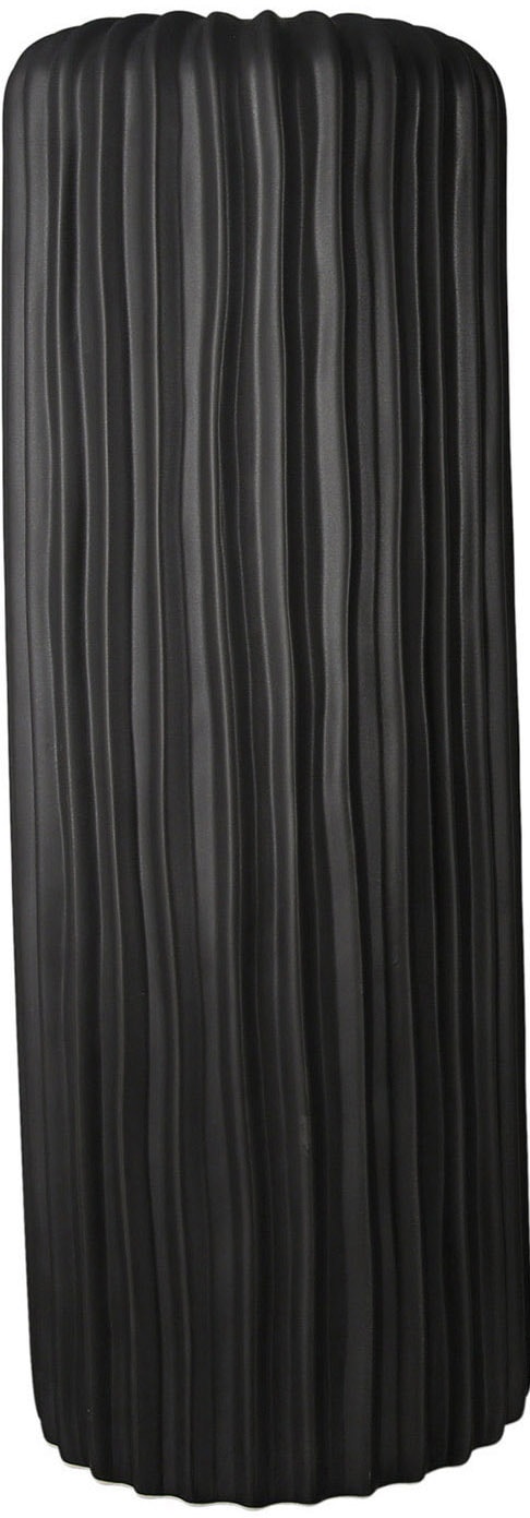 Bodenvase »Fjord«, (1 St.), Keramik, schwarz glasiert, 46 cm