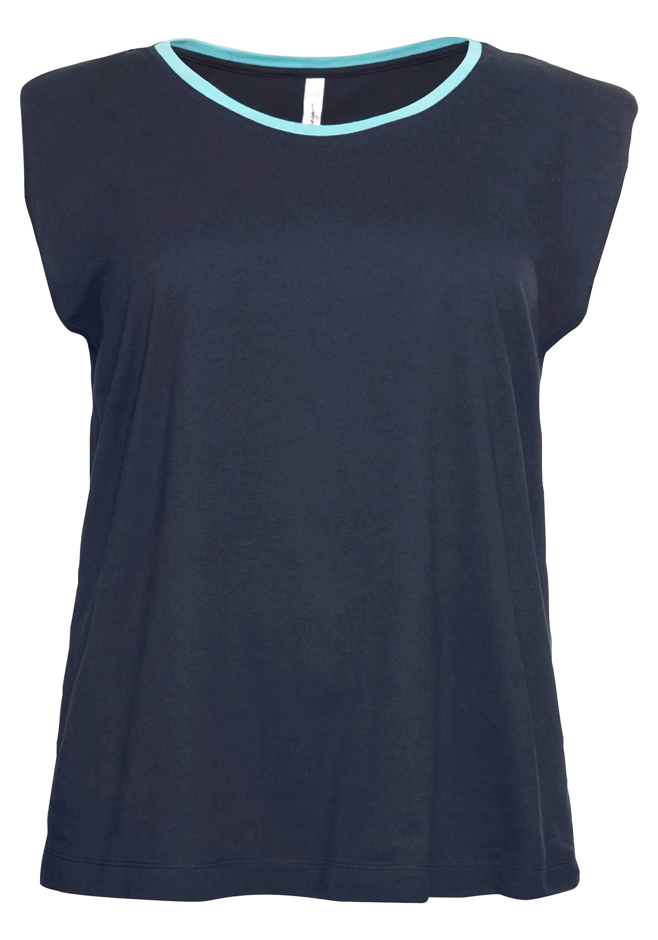 Sheego T-Shirt »Shirt mit betonten Schultern«, mit betonten Schultern