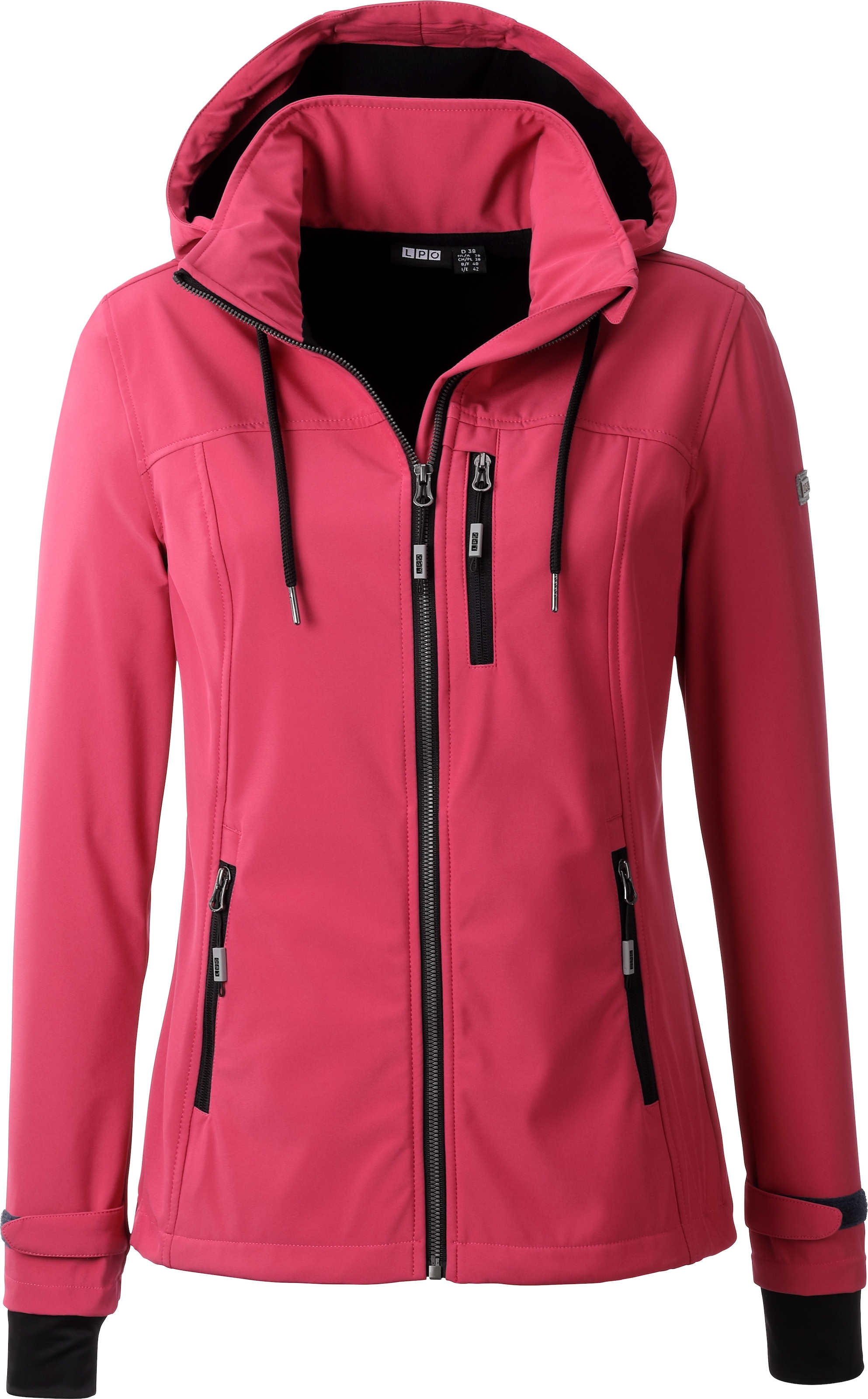 DEPROC Active Softshelljacke »DECORAH PEAK V WOMEN«, mit abnehmbarer Kapuze