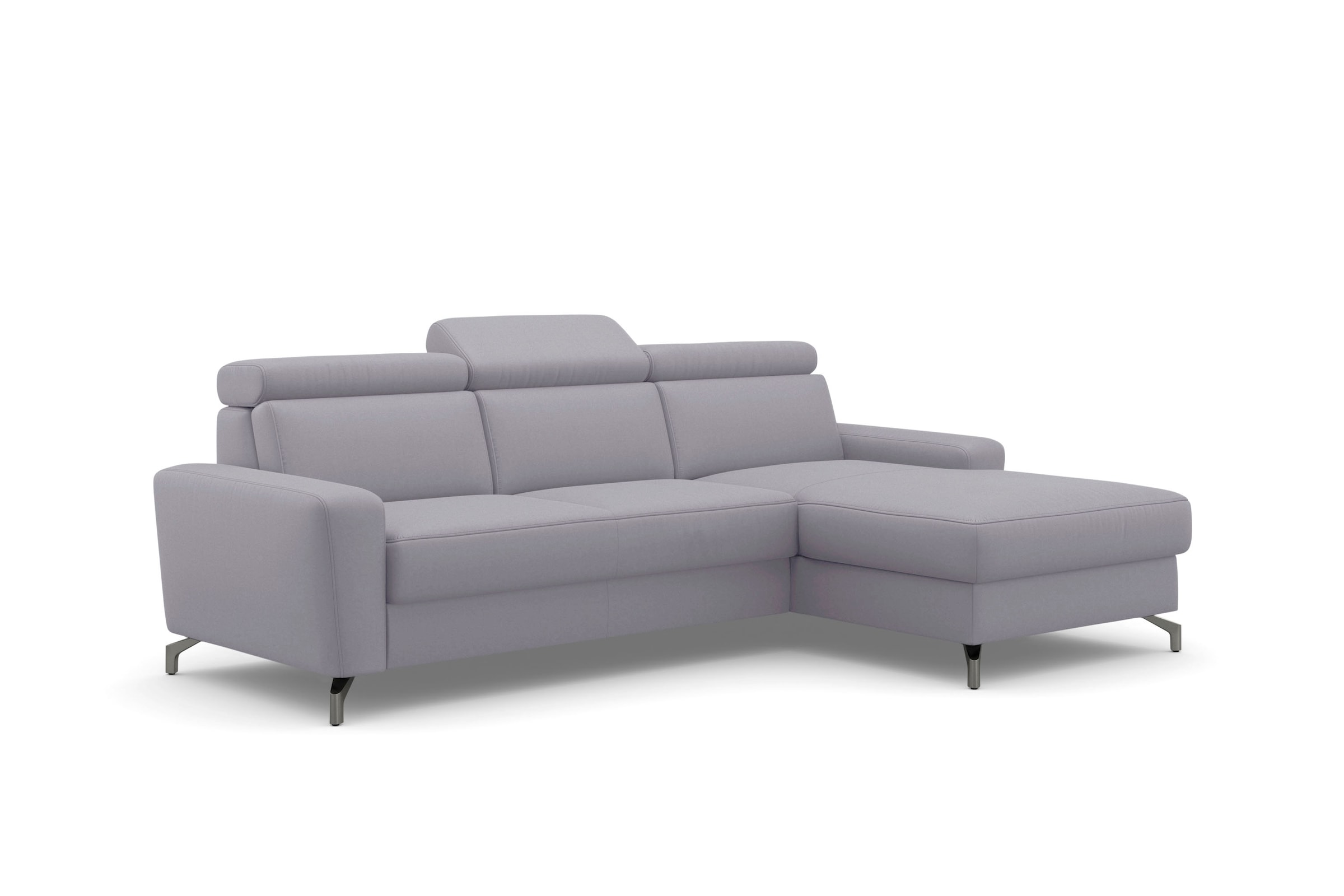 sit&more Ecksofa »Scarlett L-Form«, inklusive Kopfteilverstellung, wahlweise mit Bettfunktion, Bettkasten