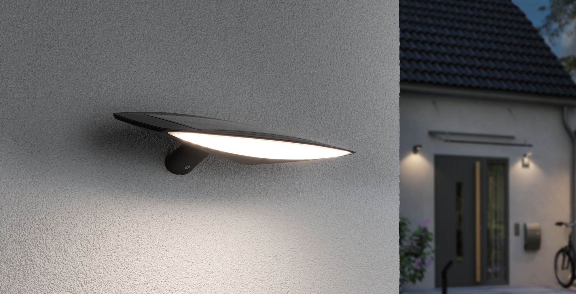 Paulmann Außen-Wandleuchte »Kiran«, 1 flammig, Leuchtmittel LED-Modul | LED fest integriert, LED-Modul, IP44 280lm Warmweiß mit Bewegungsmelder