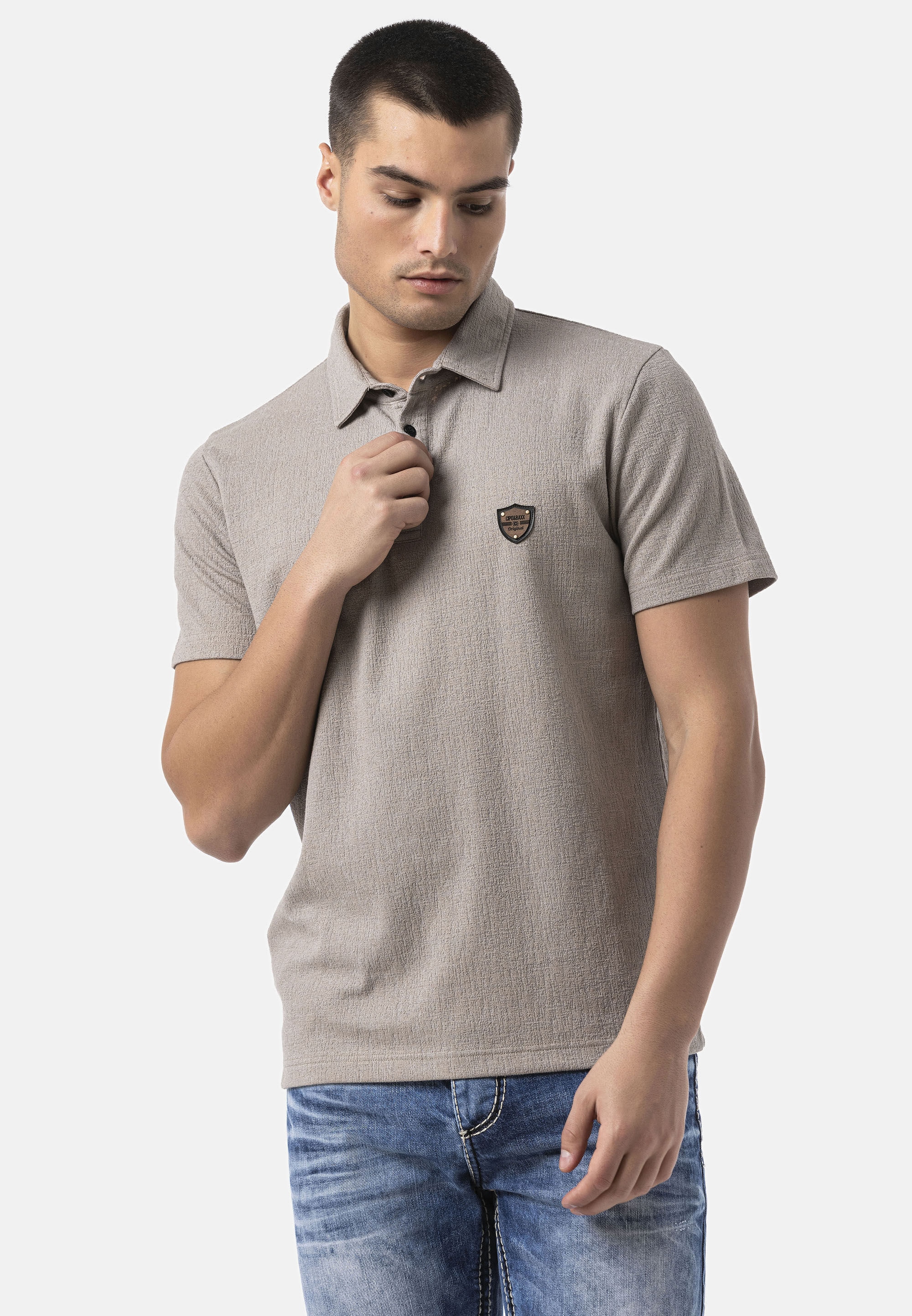 Cipo & Baxx T-Shirt »CT825« Weicher Baumwollmix