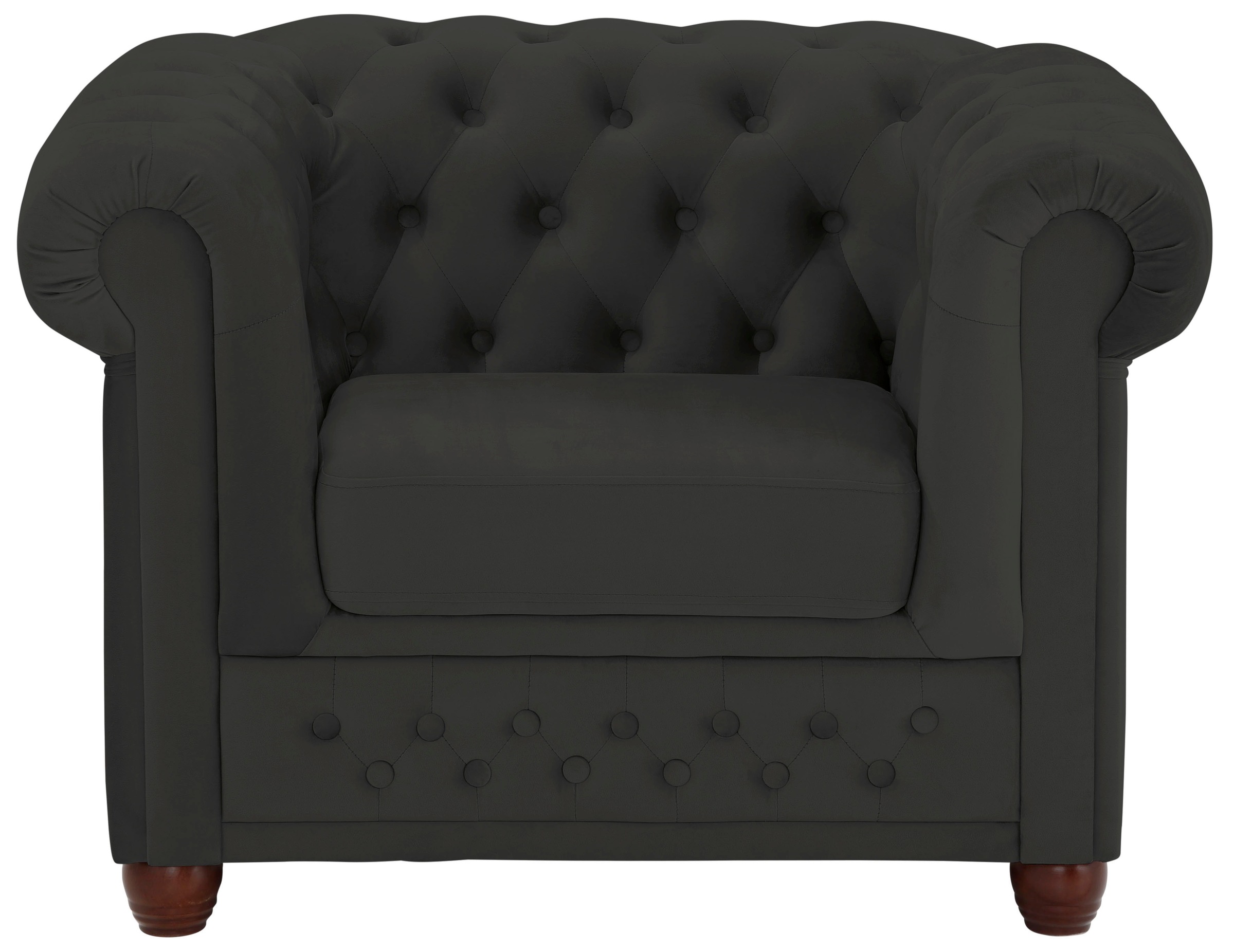 Home affaire Chesterfield-Sessel »New Castle Sessel« hochwertige Knopfheftung, B/T/H: 104/86/72 cm