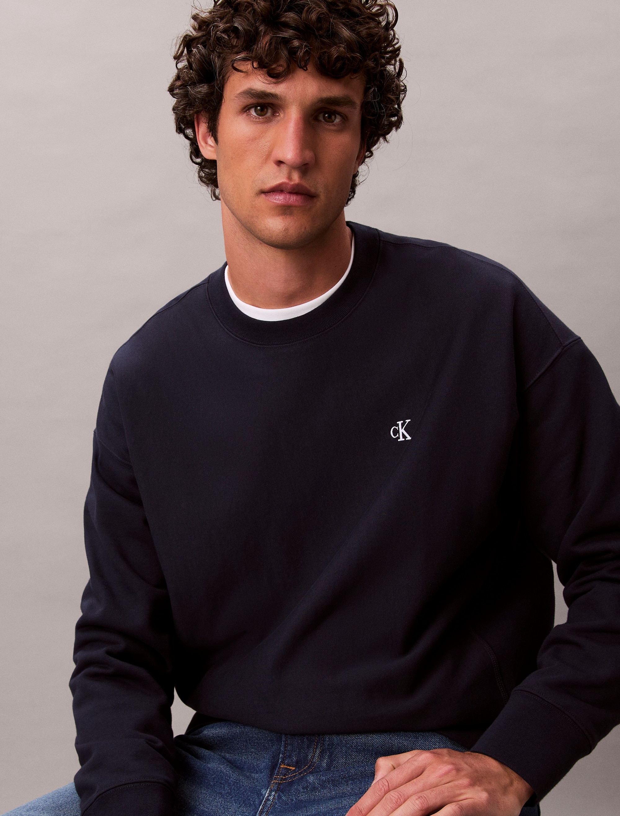 Calvin Klein Jeans Sweatshirt , regular fit, Rundhalsausschnitt
