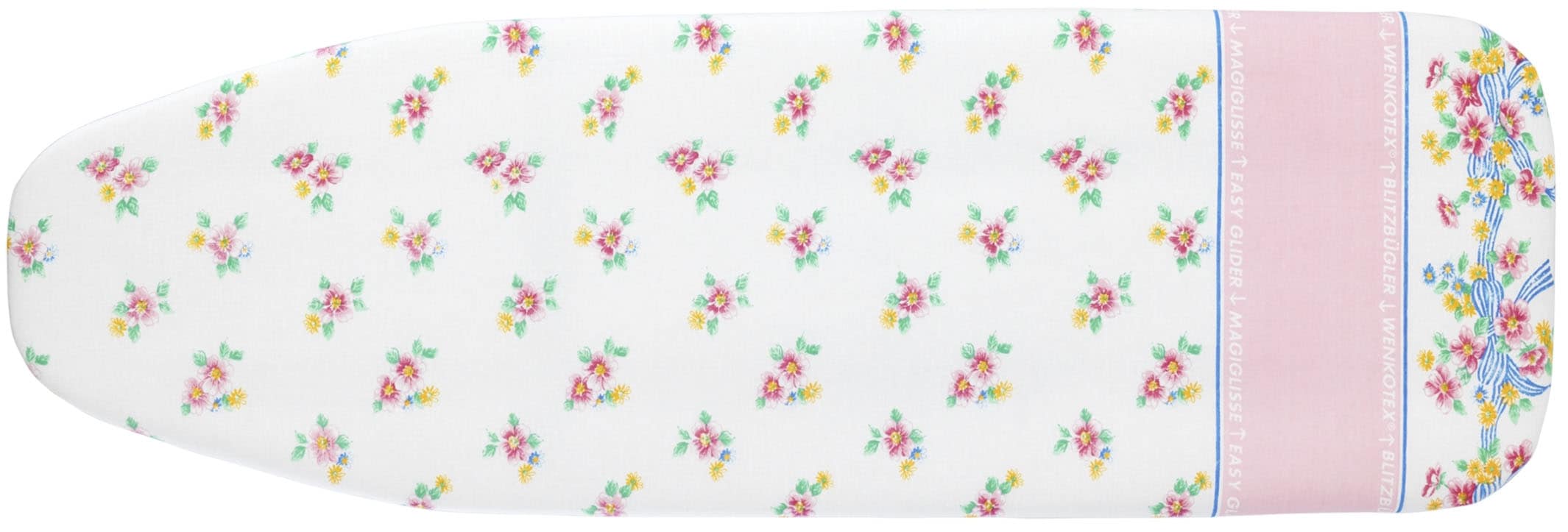 Maximex Bügelbrettbezug »Modell Blütenpracht«, Bügeltischbezug mit Blitzbüglerzone, gepolstert, 128 x 54 cm