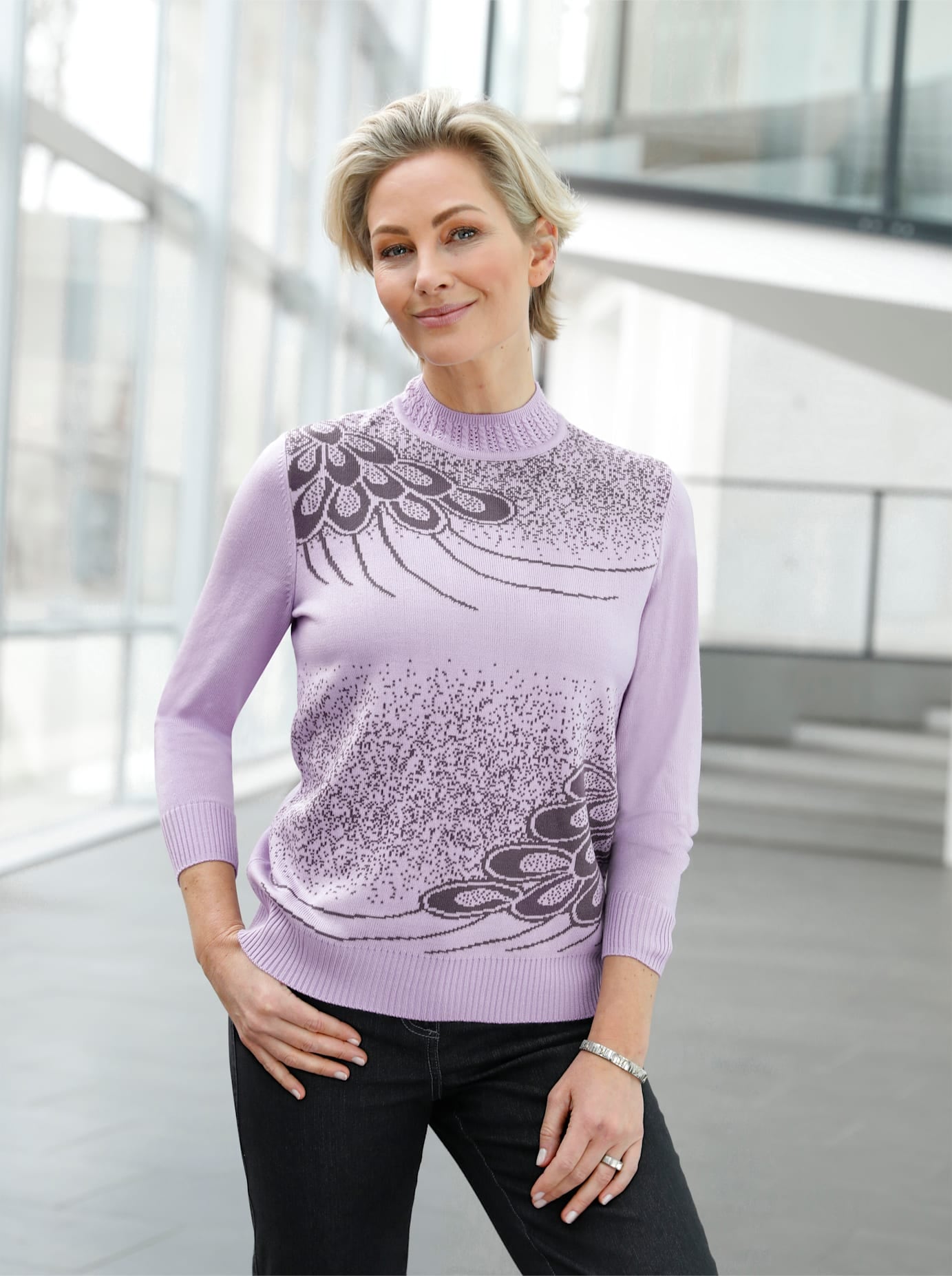 Stehkragenpullover »Pullover«