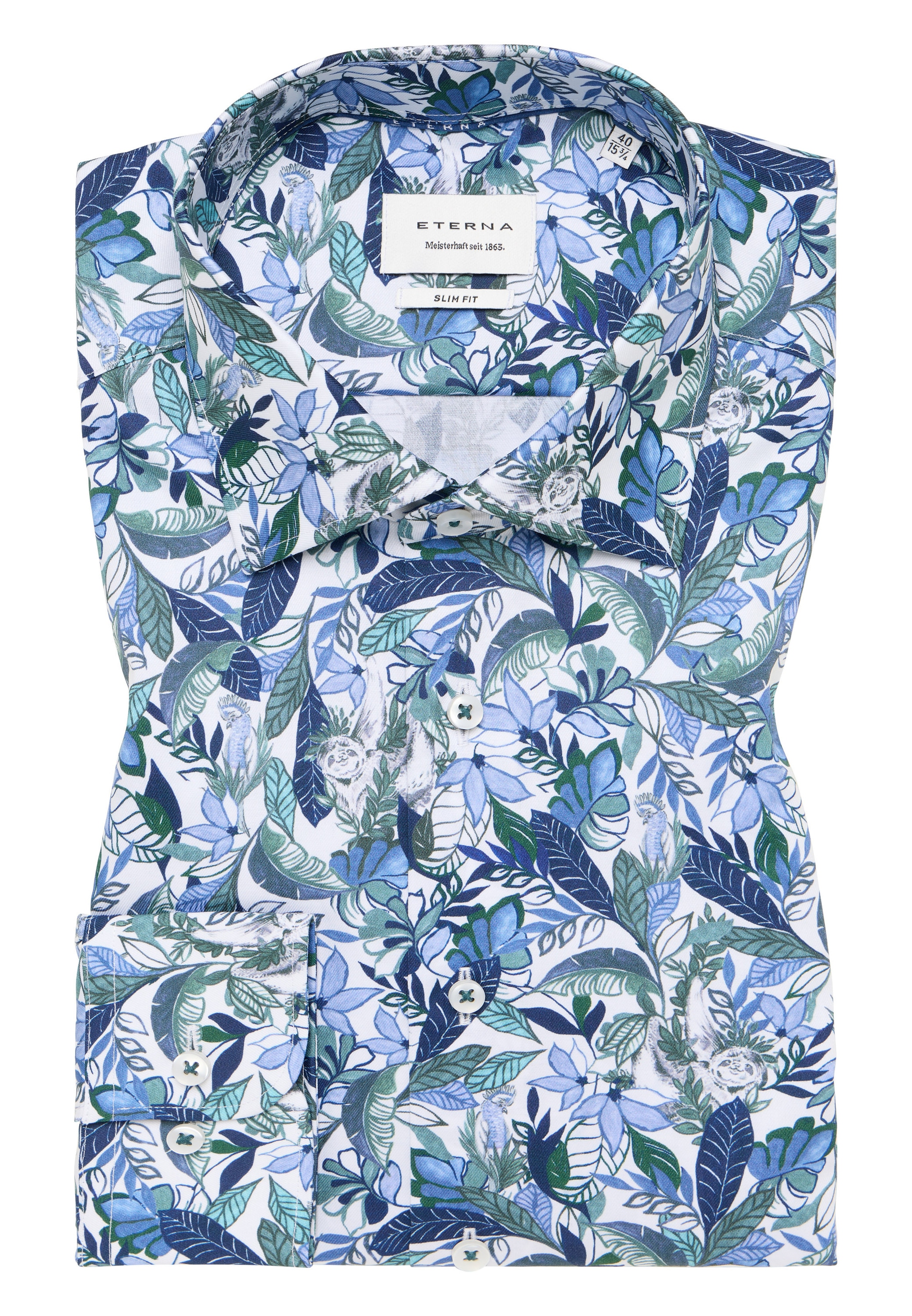 Eterna Langarmhemd »SLIM FIT« NON IRON (bügelfrei)