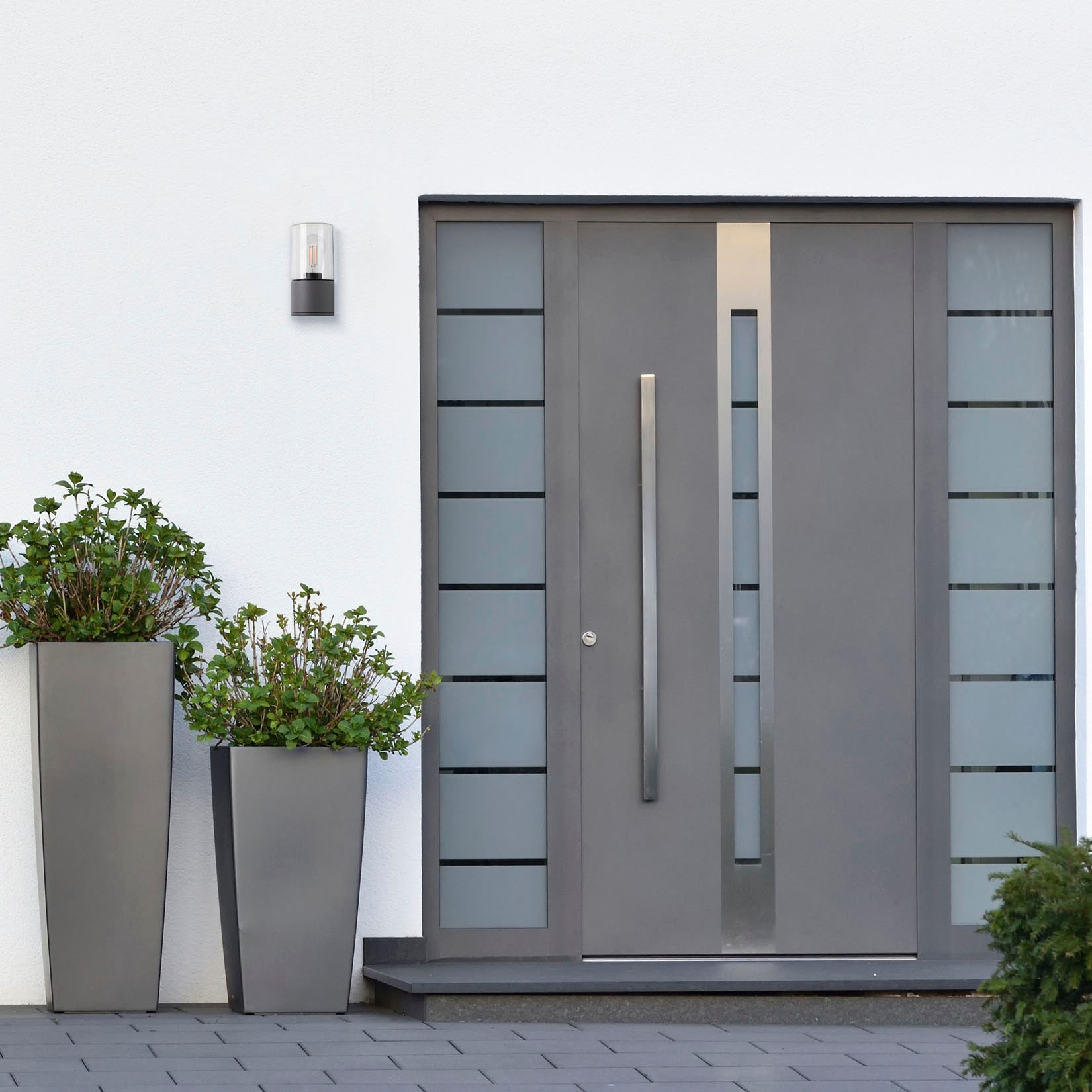 Paco Home Wandleuchte »AMBRA« E27 Outdoor Wandlampe Modern E27 Wand Aluminium In & Outdoor IP54 Garten