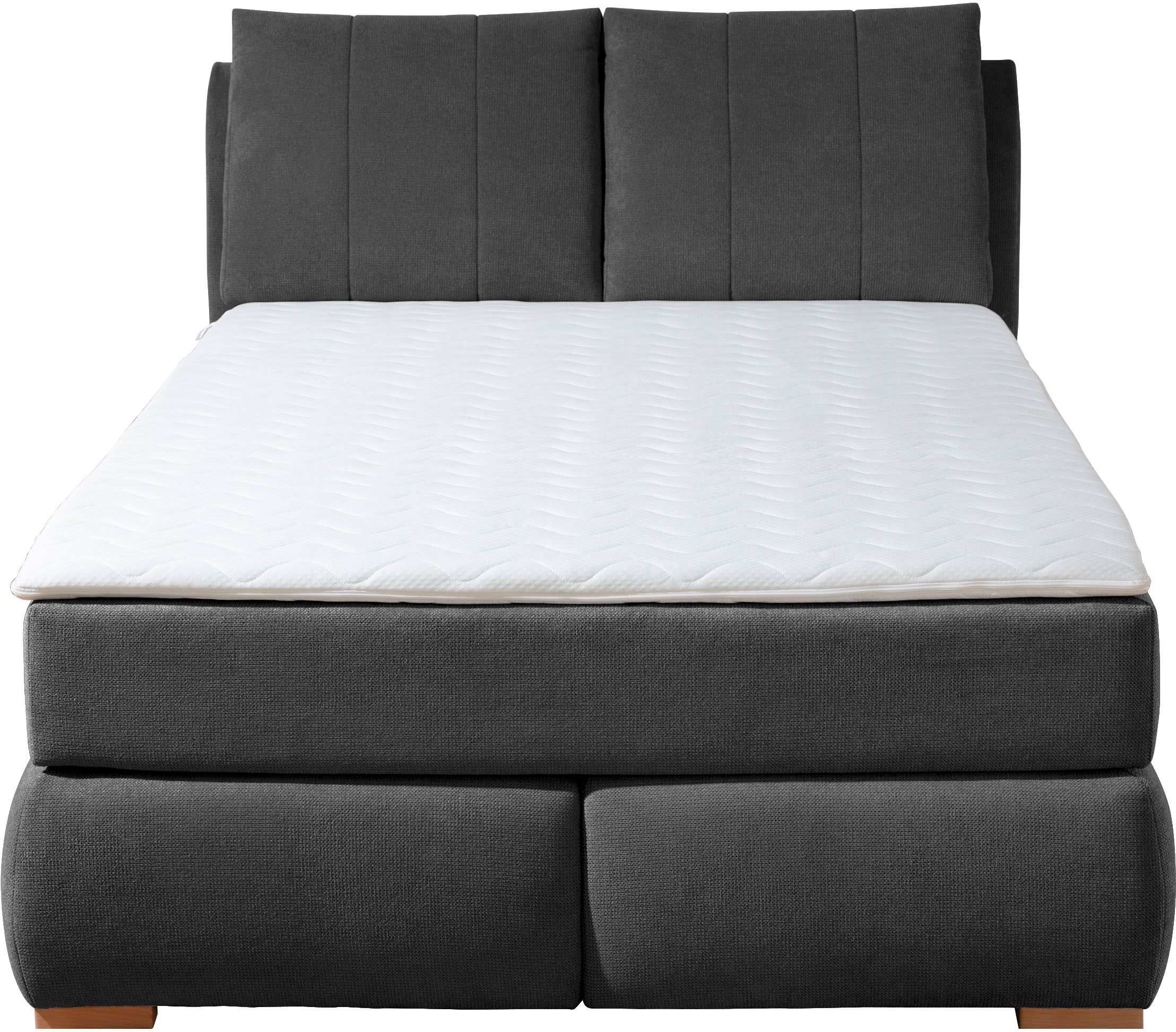 Home affaire Boxspringbett »Breitenthal«, abnehmbare Rückenkissen mit Klettband