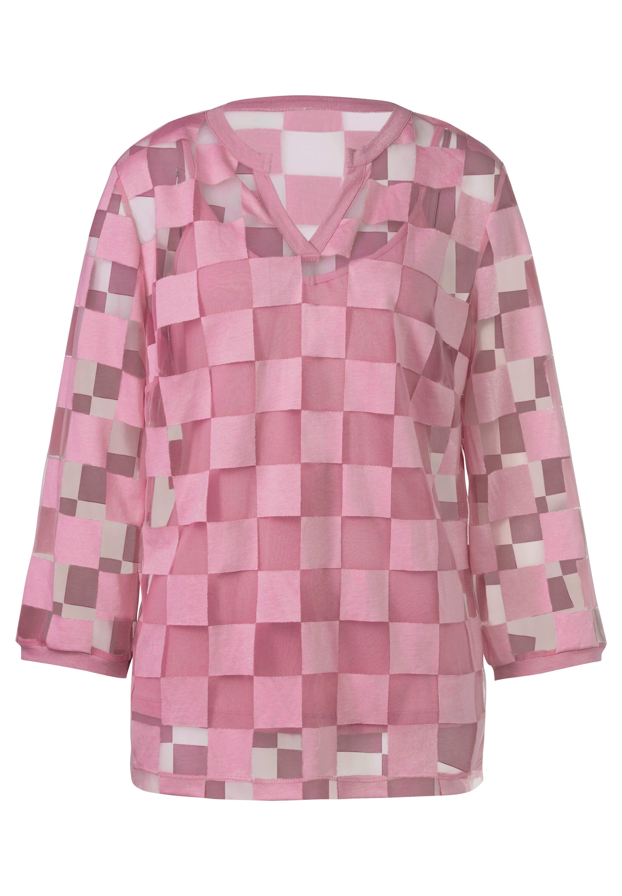 heine T-Shirt »Bluse 3/4-Arm-Shirt mit Ausbrenner-Optik«