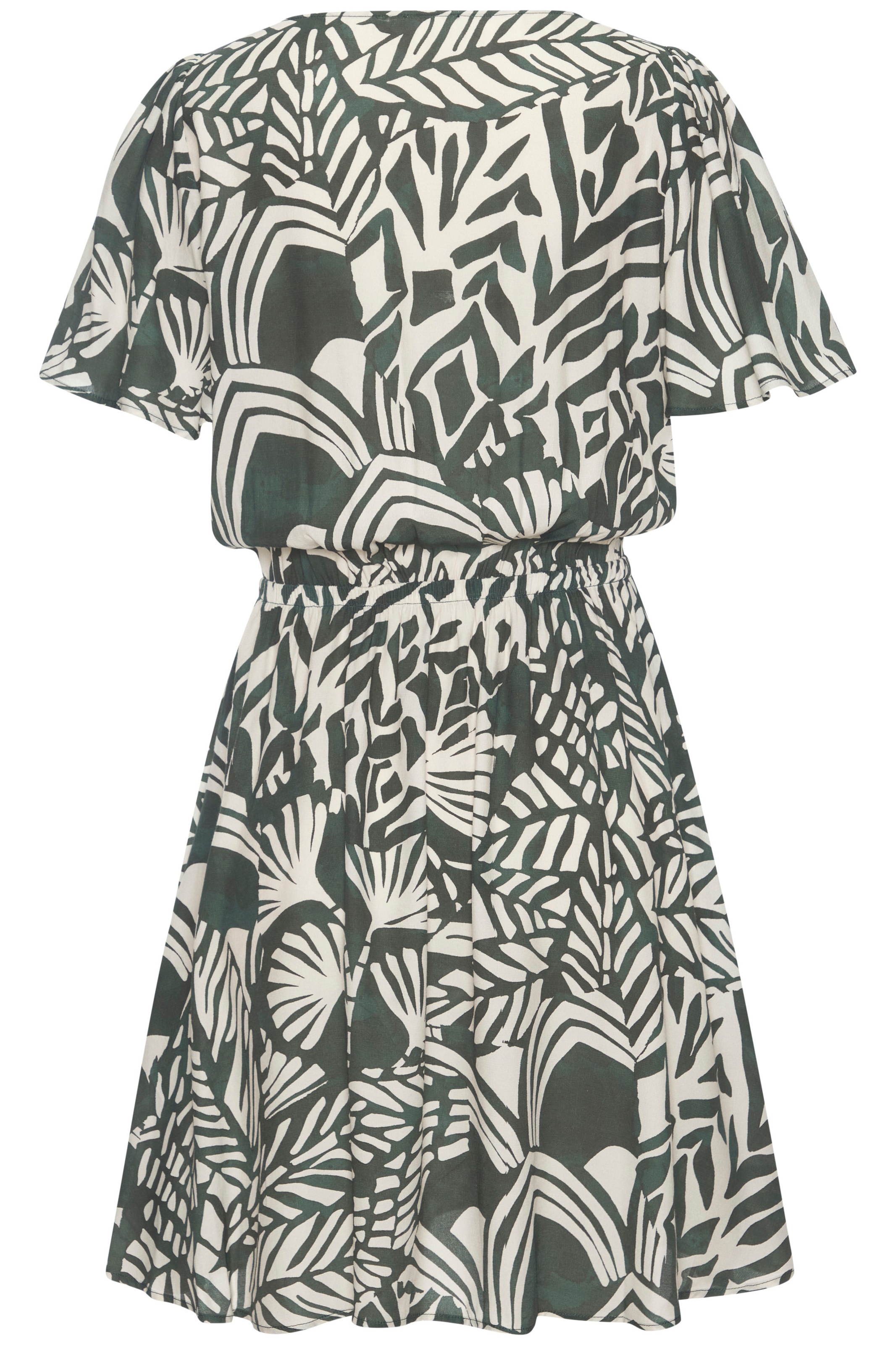 LASCANA Sommerkleid, mit Alloverprint, Flügelärmel, Sommerkleid, Webware