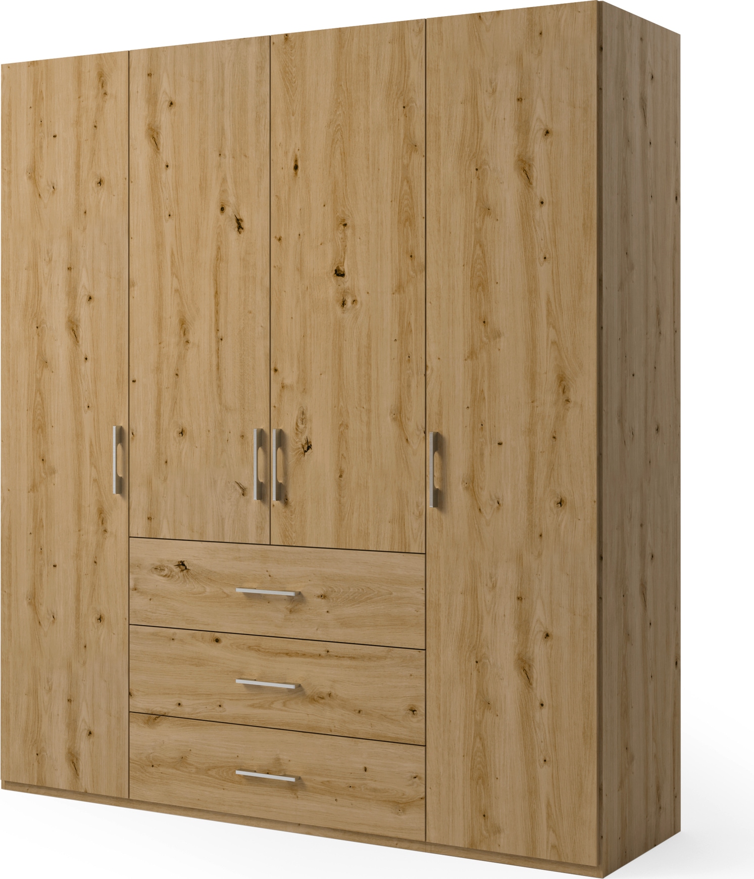 set one by Musterring Drehtürenschrank »Henderson« mit 3 Schubladen, inkl. Fachböden und Kleiderstangen