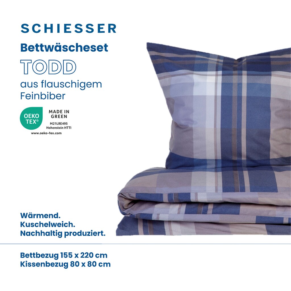 Schiesser Bettwäsche »Todd«, (2 tlg.)