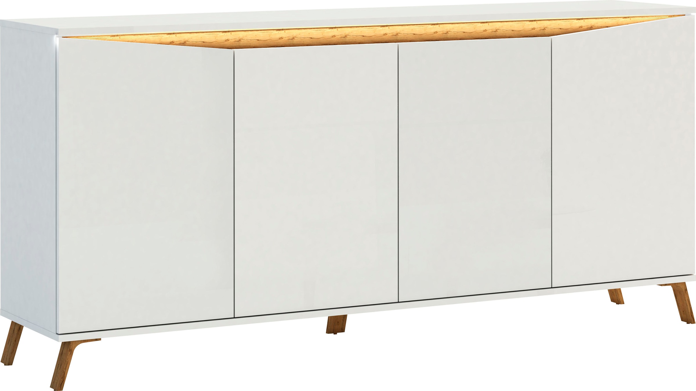 INOSIGN Sideboard »ALADINO«, Breite 184 cm, komplett Hochglanz, ohne Beleuchtung