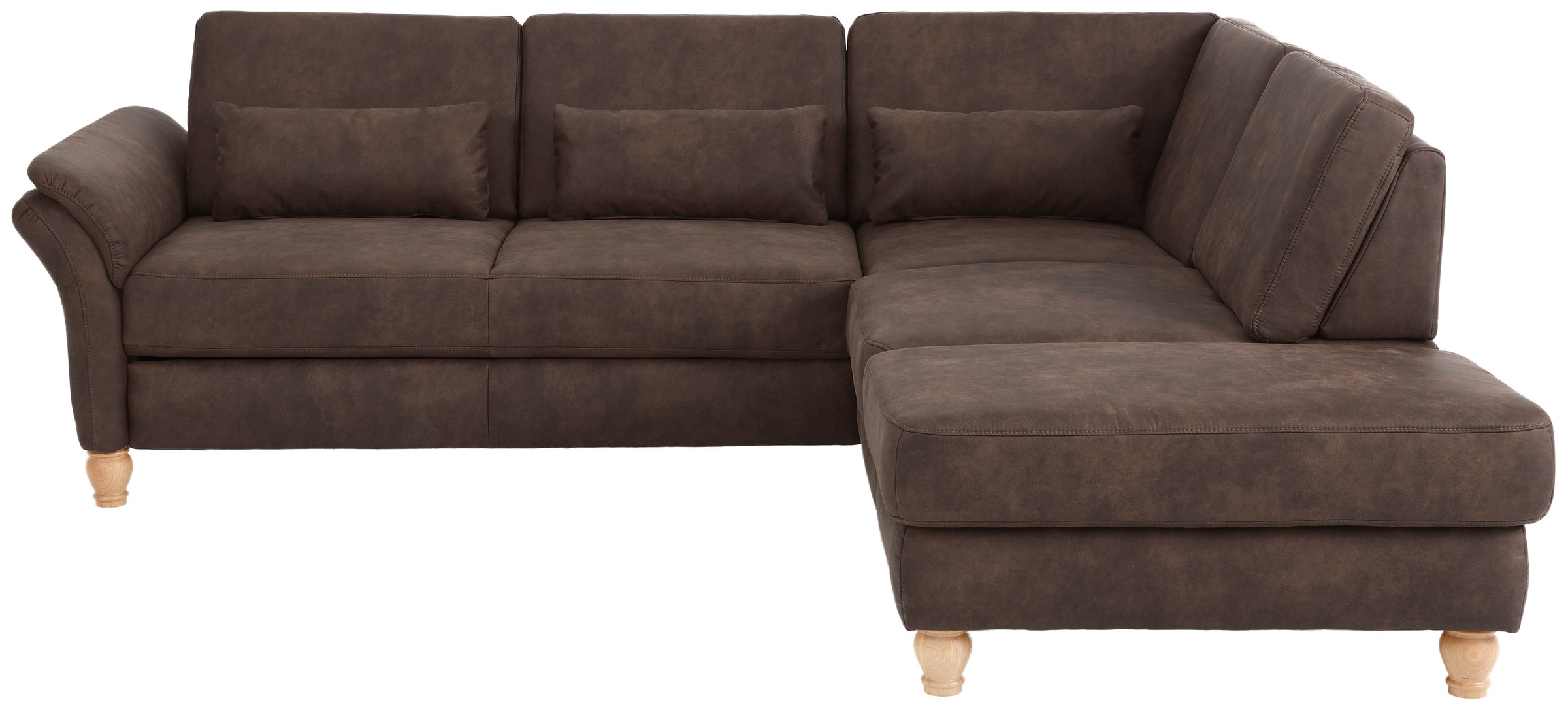 Home affaire Ecksofa »Palace L-Form«, incl. Sitztiefenverstellung, wahlweise mit Bettfunktion und Stauraum