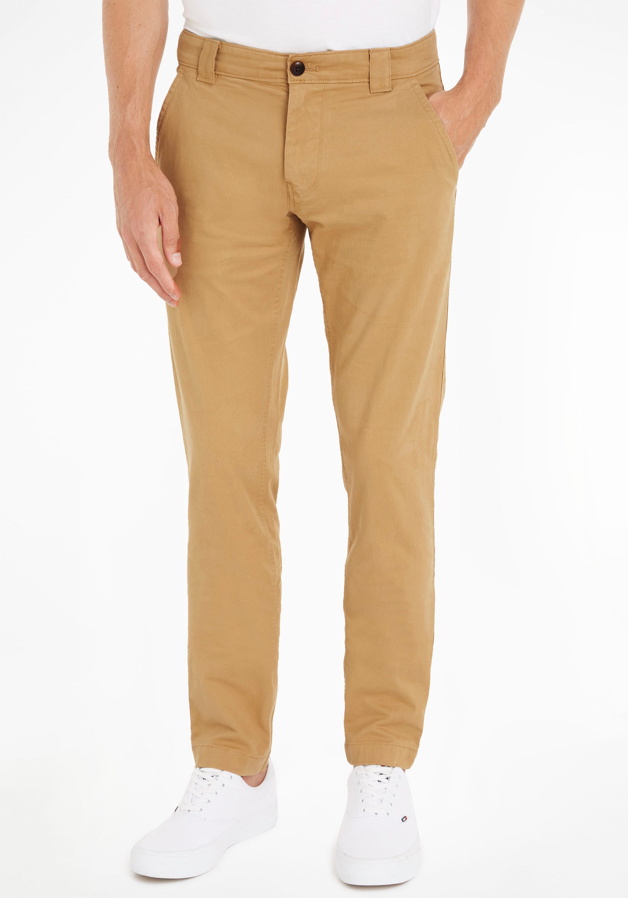 CHINO Markenlabel bei »TJM ♕ Jeans SCANTON PANT«, Tommy mit Chinohose