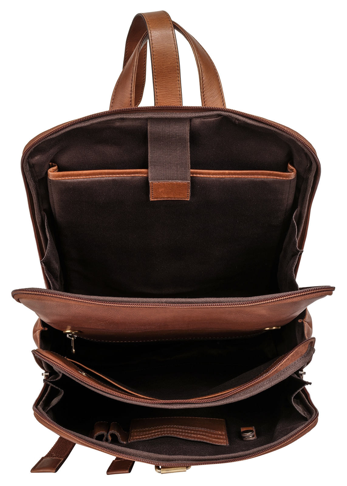 Piké Laptoprucksack echt Leder