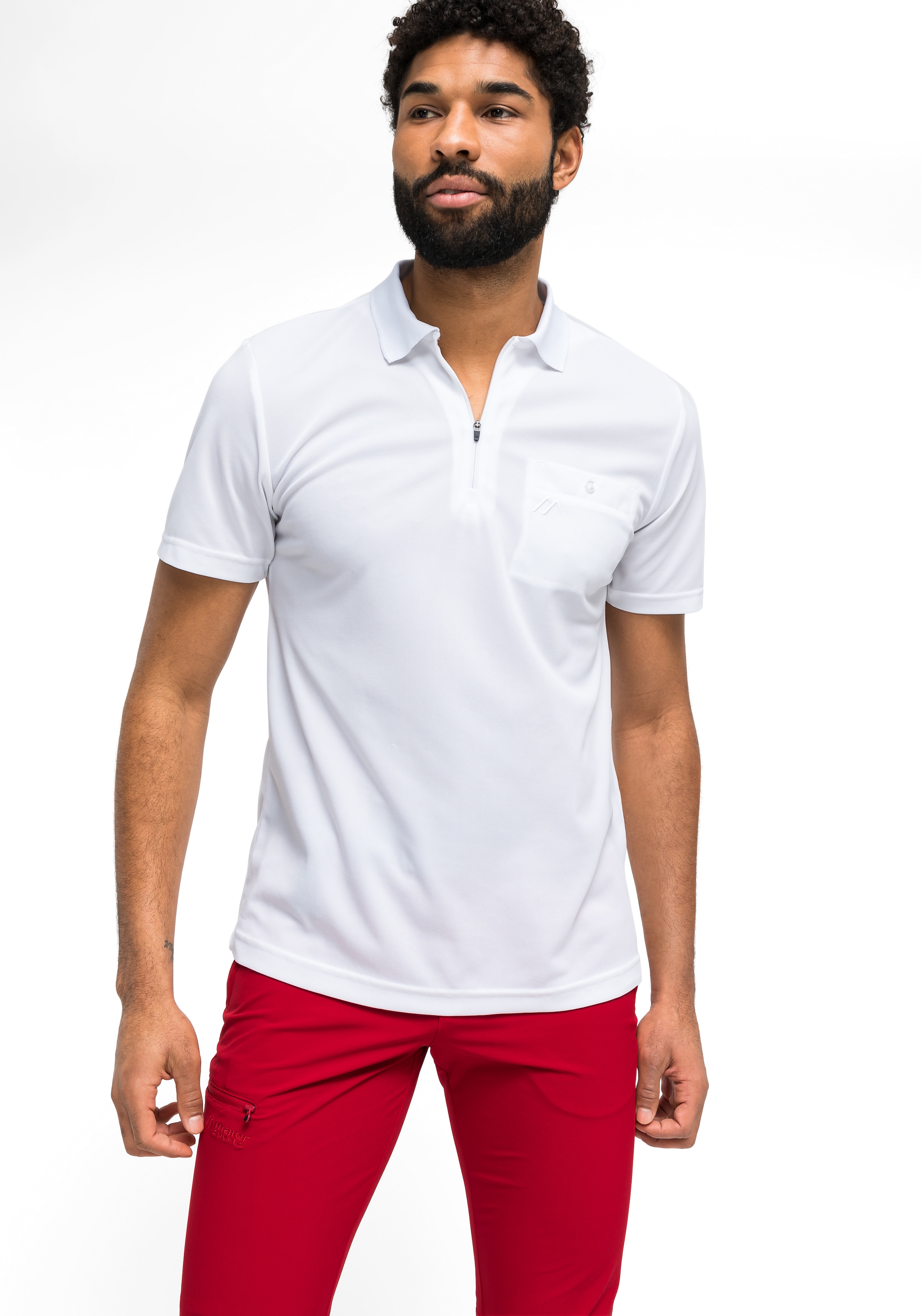 Maier Sports Poloshirt »Arwin 2.0« Herren Polo kurzarm, leichtes Shirt, Funktionsshirt mit Kragen Reg Fit
