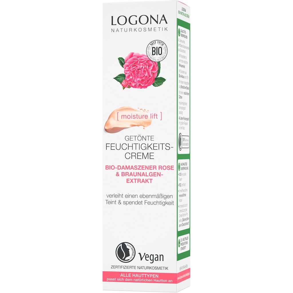 LOGONA Tagescreme »Logona Getönte Feuchtigkeitscreme Rose«