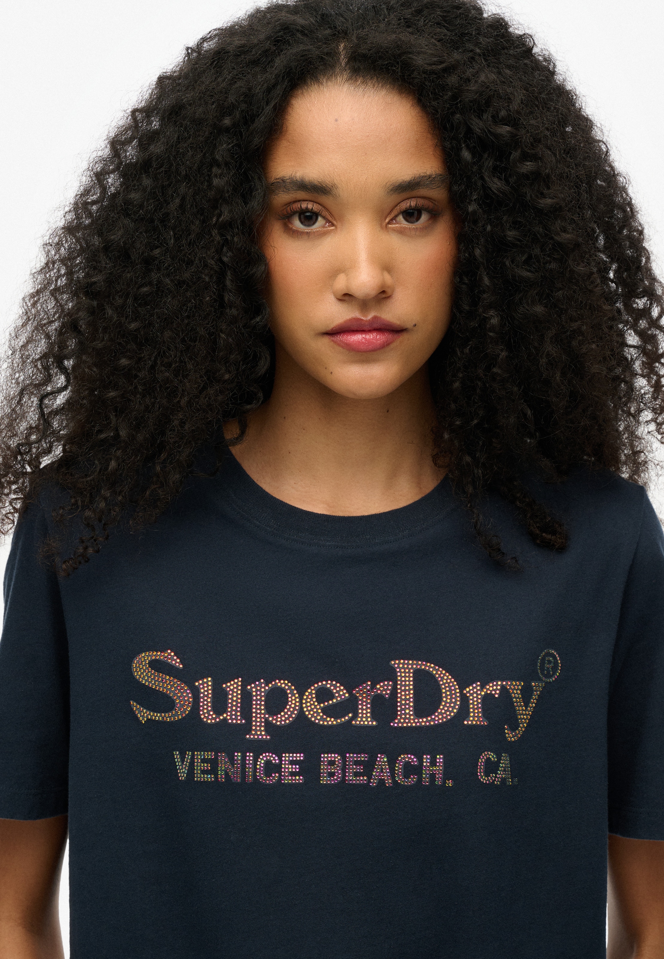Superdry Kurzarmshirt »VENUE METALLIC RELAXED TEE«