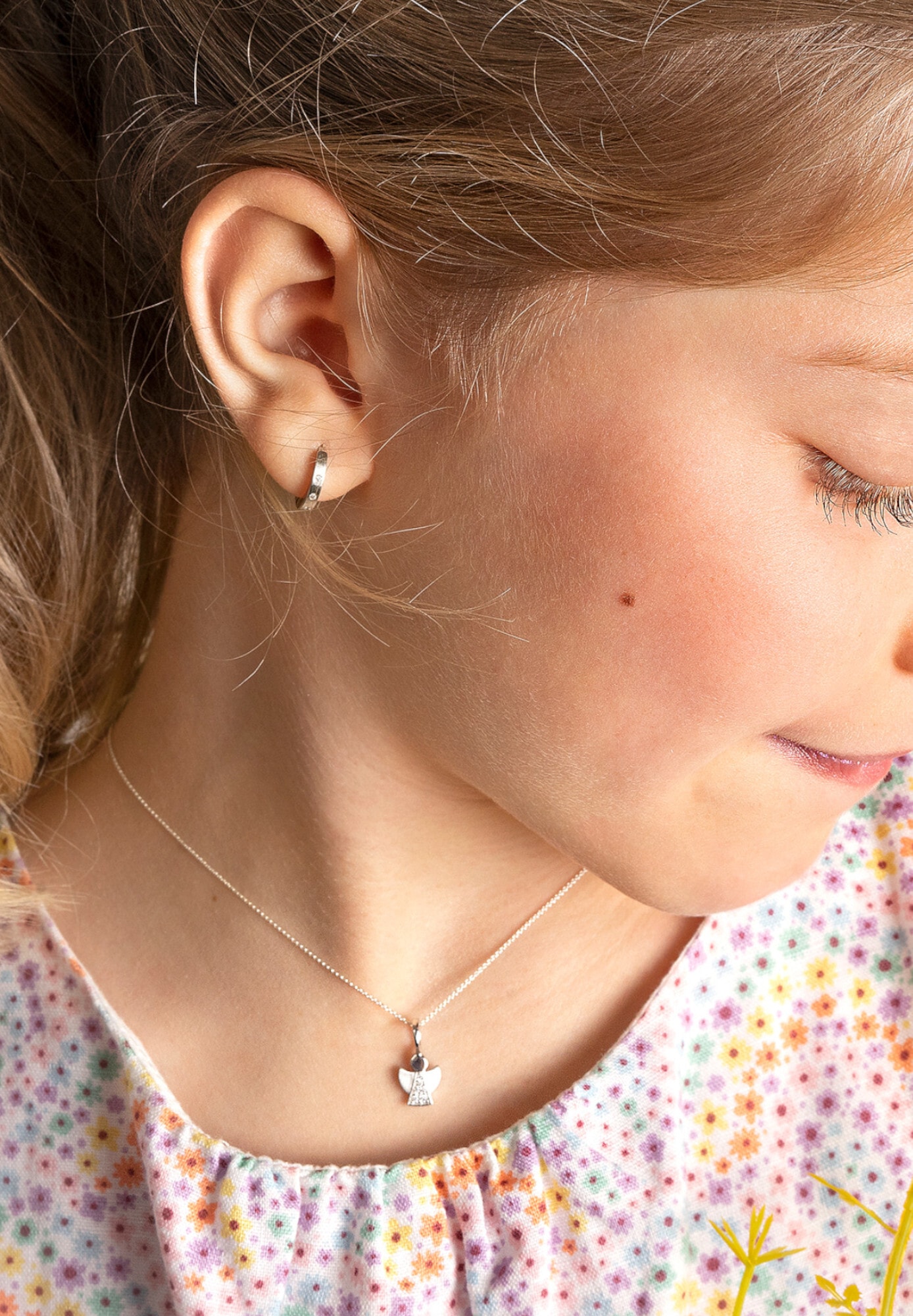 ONE ELEMENT Kette und Anhänger Set »Schmuckset - Set mit Halskette Zirkonia Engel Anhänger aus 925 Silber«