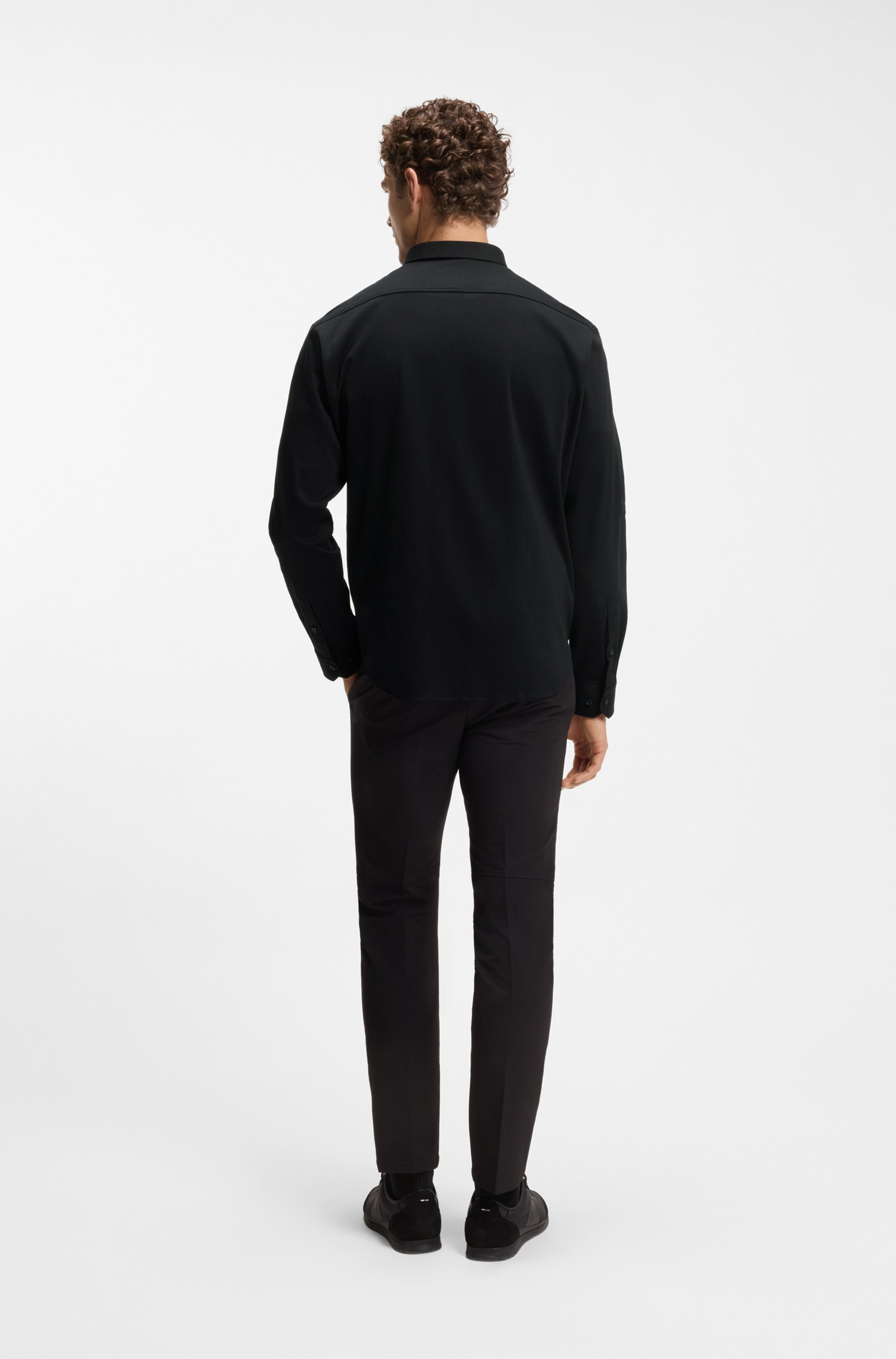 BOSS GREEN Langarmhemd »B MOTION L« mit Logo-Druck