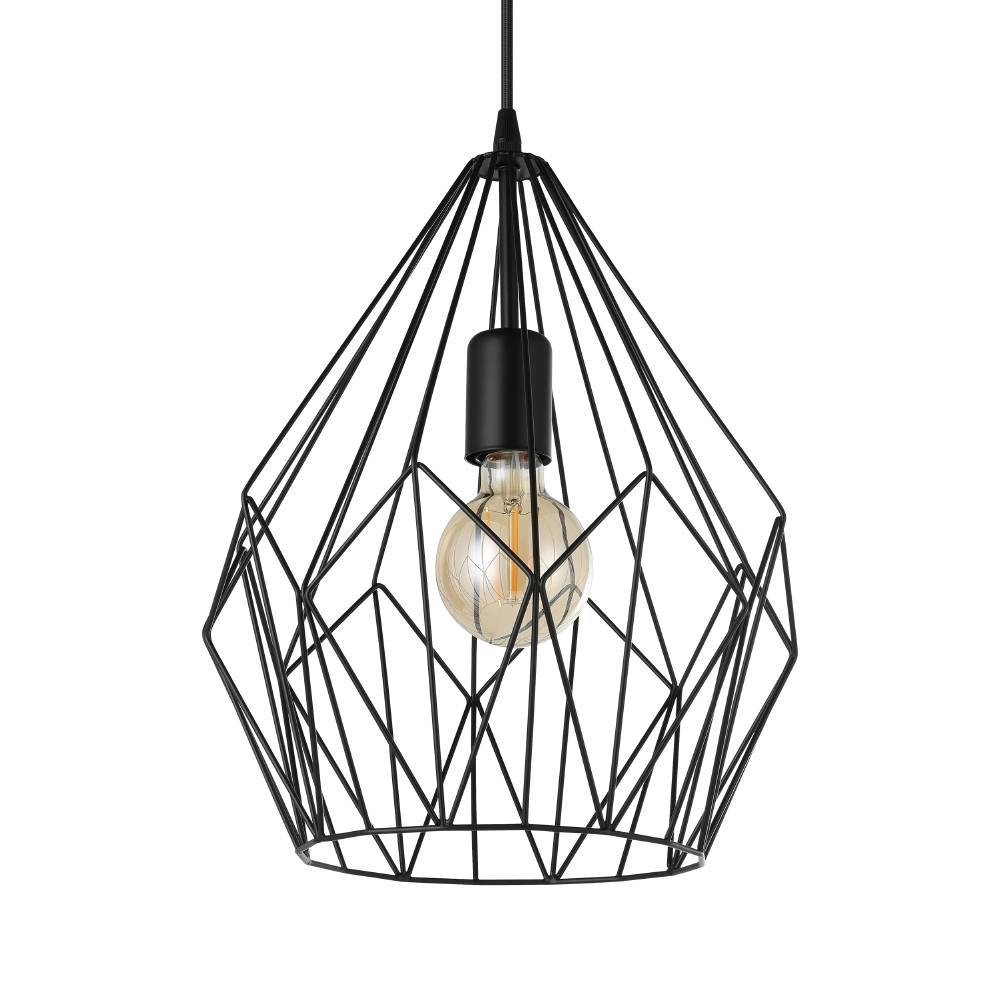 EGLO Pendelleuchte »CARLTON«, 1 flammig, Leuchtmittel E27 | ohne Leuchtmittel, Vintage Pendellampe, 1 flammig, Drahtgeflecht, Industrial, 110x31cm