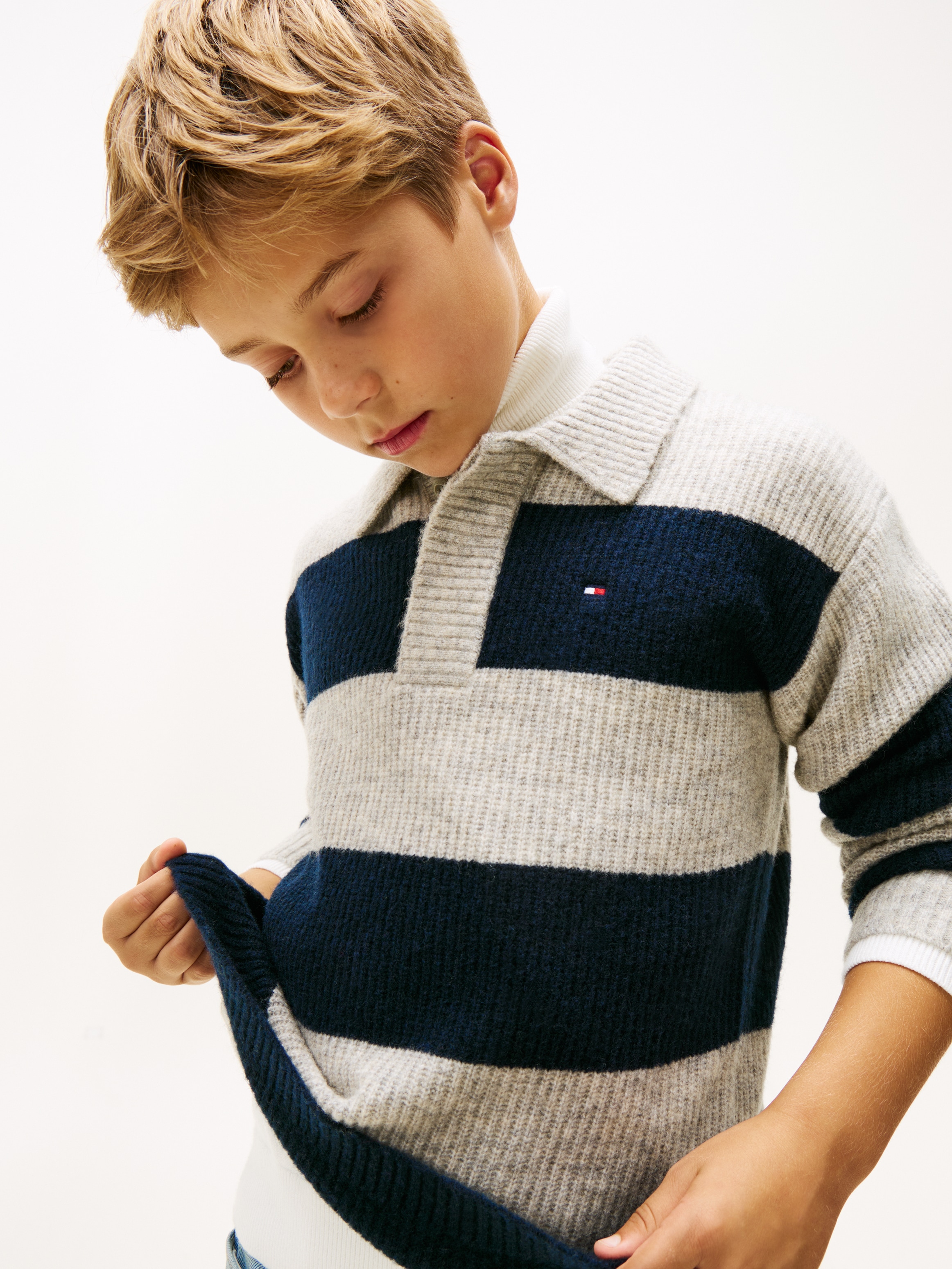 Tommy Hilfiger Strickpullover Regular fit, für Kinder bis 16 Jahre