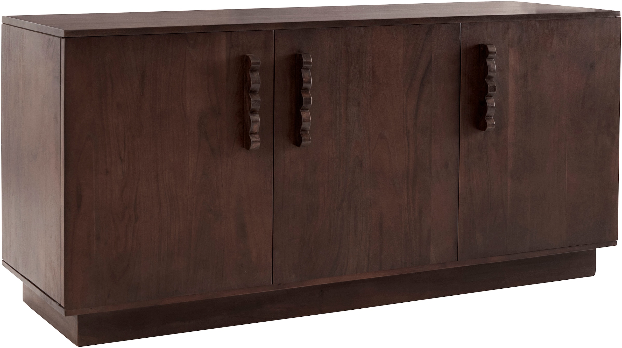LeGer Home by Lena Gercke Sideboard »EMINA«, Akazie Massivholz, 146cm Kommode, mit Soft-Close und Designgriffen
