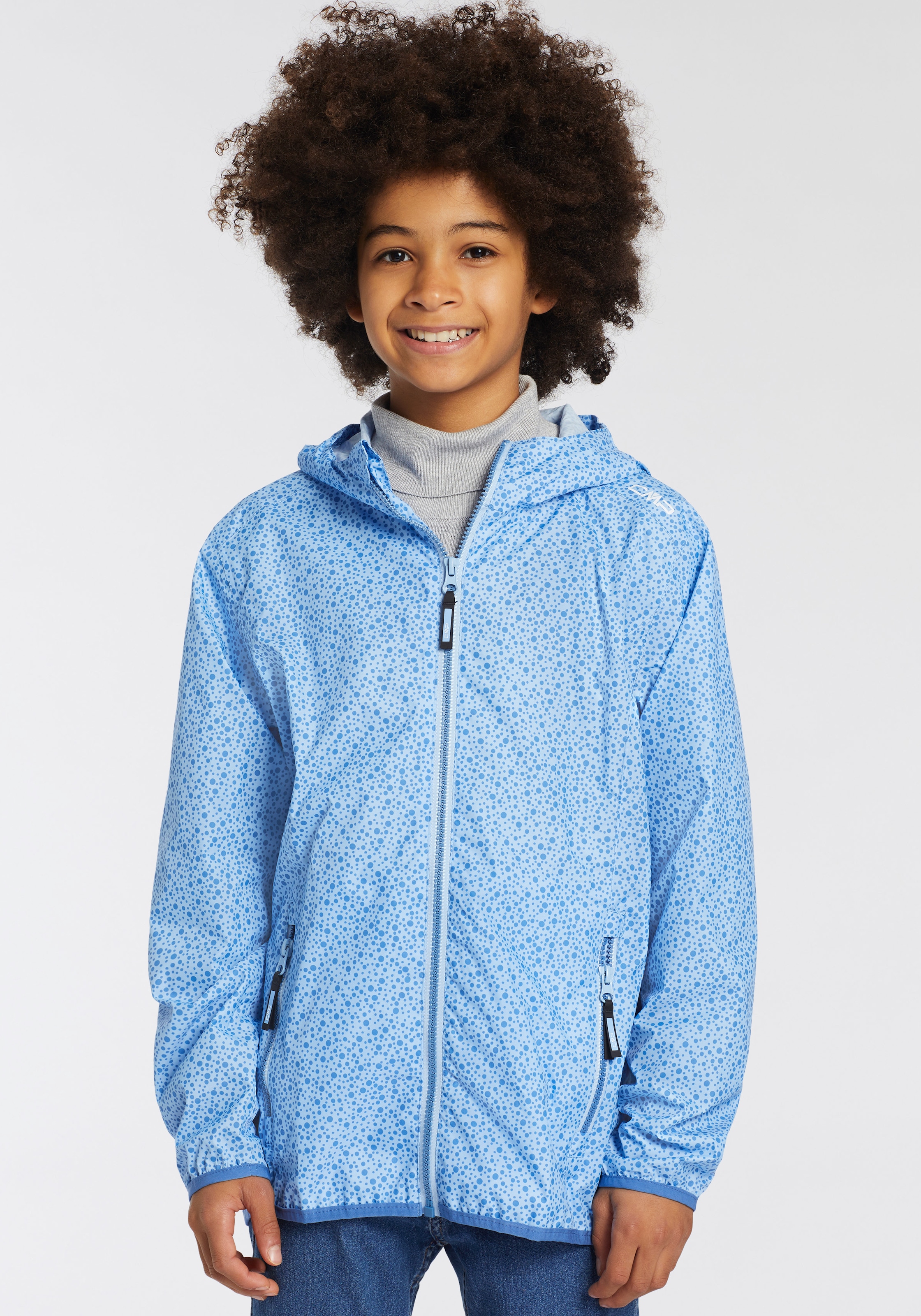 CMP Regenjacke »KID G JACKET RAIN FIX HOOD«, mit Kapuze