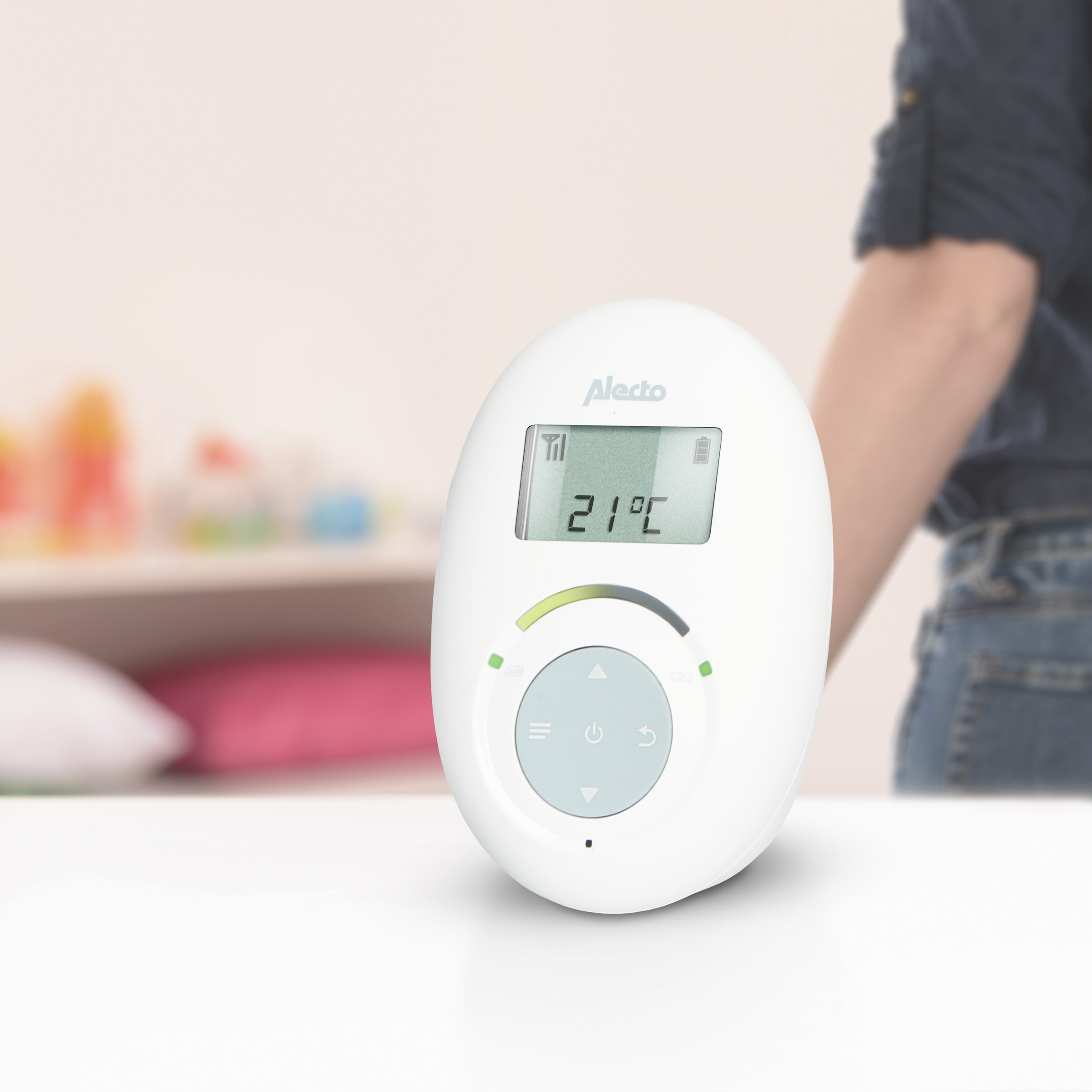 Alecto Babyphone »DBX120«, (2 tlg.), Nachtlicht, Wiegenlieder und Temperaturanzeige