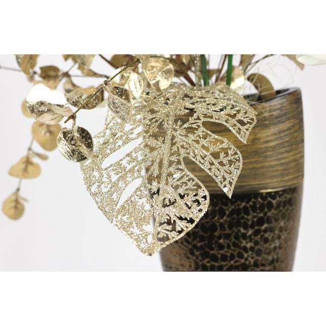 I.GE.A. Winterliche Kunstpflanze »Gesteck mit Orchidee in Keramikvase, festliche  Weihnachtdeko,«, Kunstblumen-Arrangement, Blumenensemble, Weihnachtsgesteck  bequem bestellen