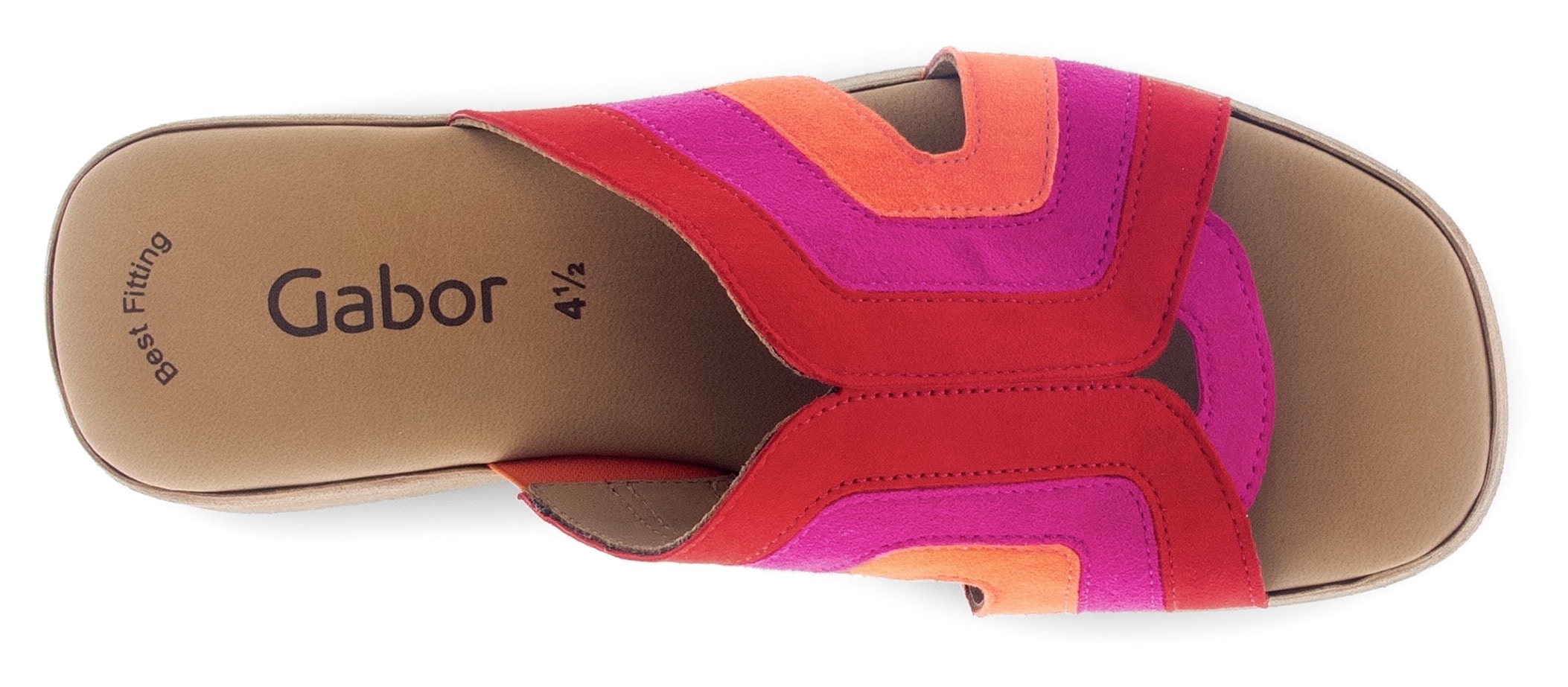 Gabor Pantolette, Keilabsatz, Sommerschuh, Best Fitting für eine komfortable Passform