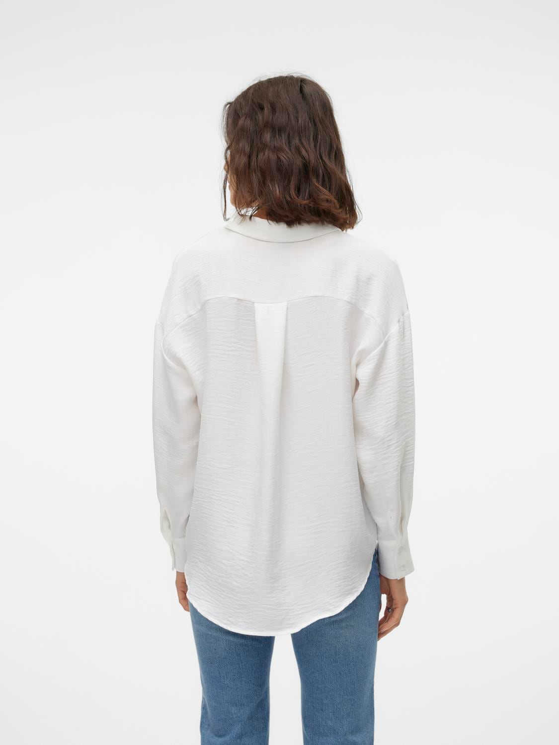 Vero Moda Langarmbluse »VMMELANEY QUEENY LS SHIRT WVN NOOS«