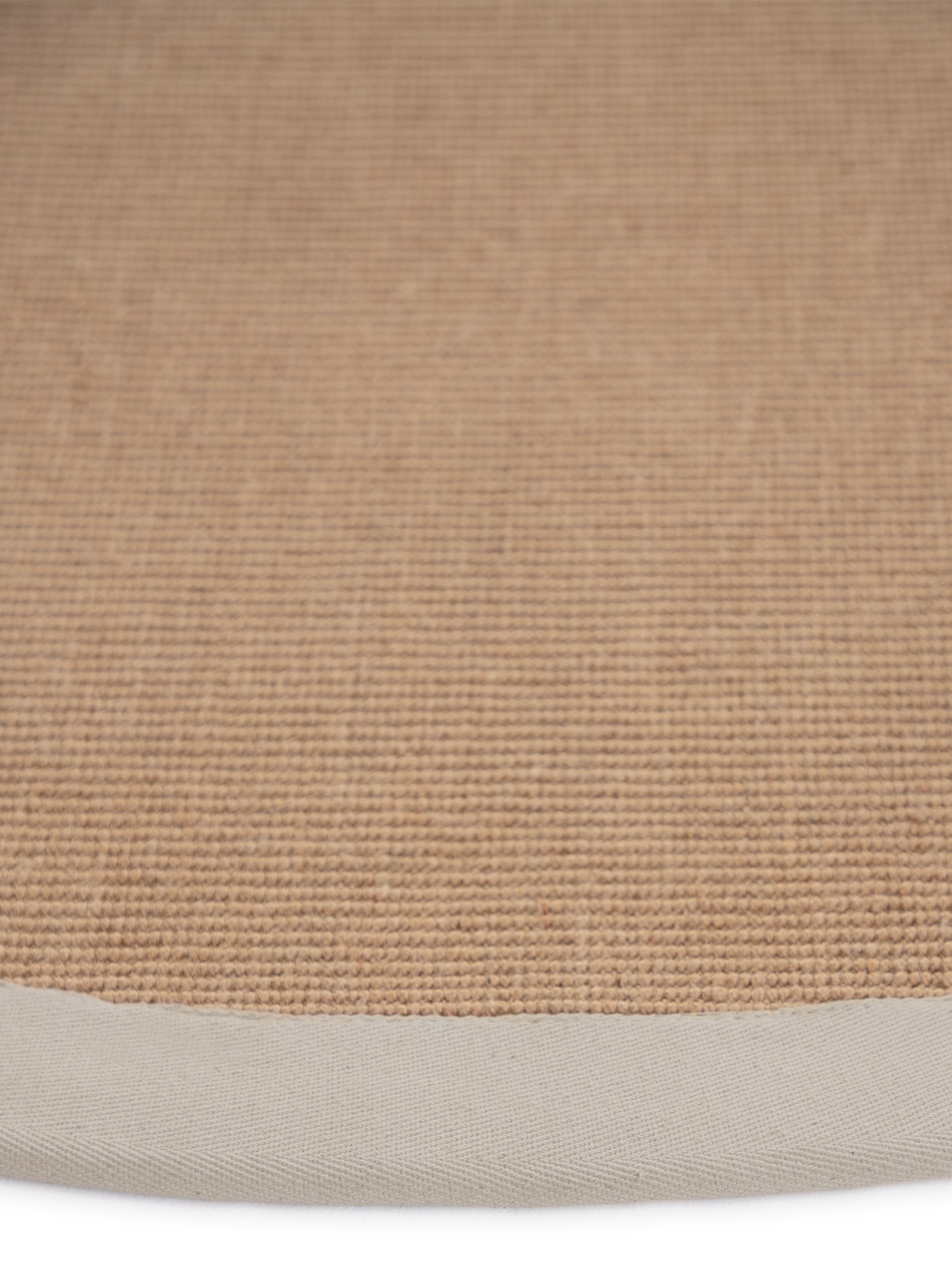carpetfine Sisalteppich »Sisal«, rund, 5 mm Höhe, mit farbiger Bordüre, Anti-Rutsch Rückseite