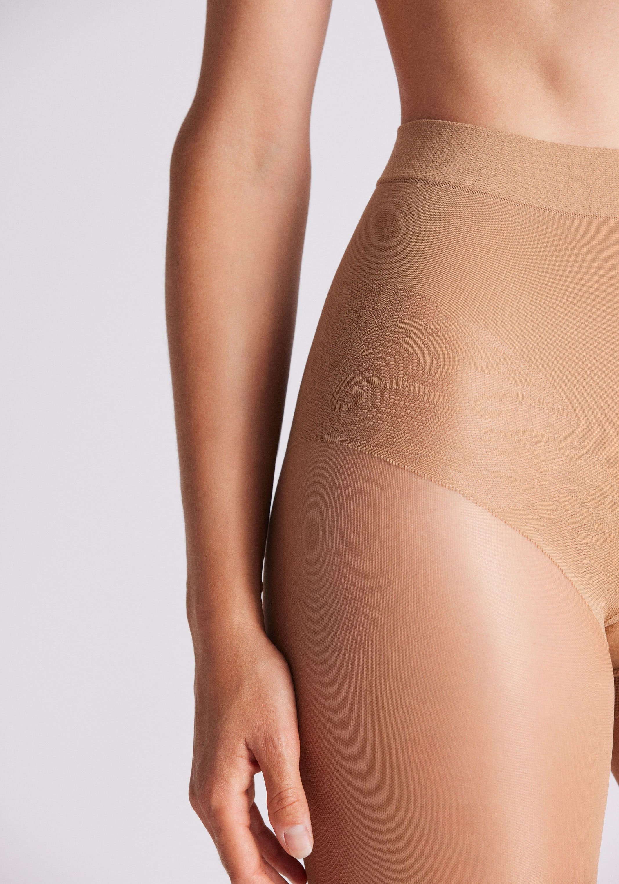 YSABEL MORA Strumpfhose »SHAPING TIGHTS BASIC COLLECTION«, mit Spitzenhöschen-Optik, Shaping-Effekt