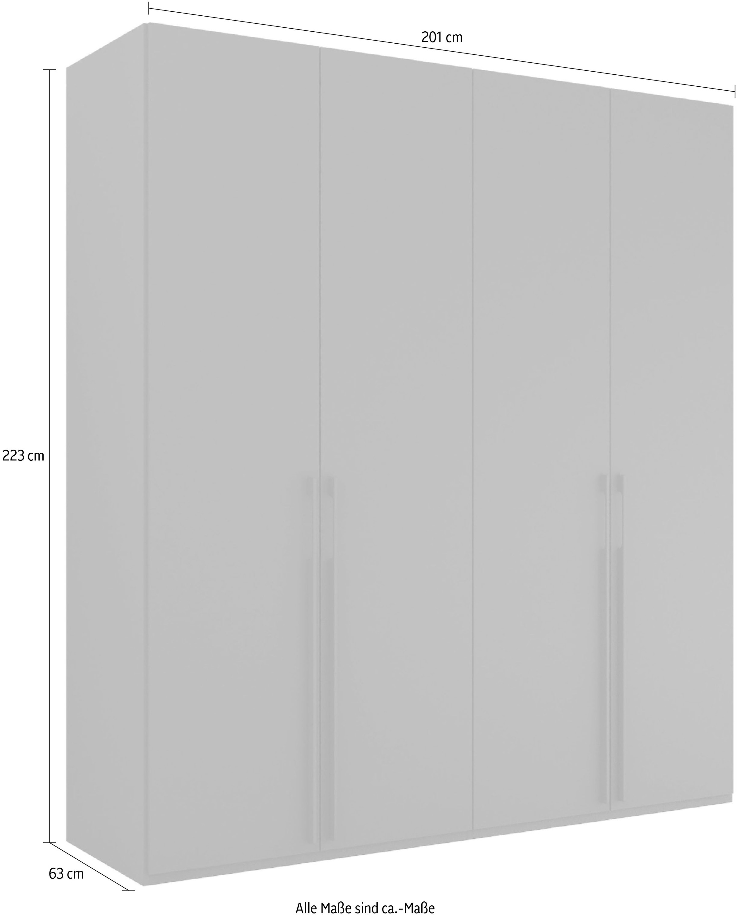 rauch Drehtürenschrank »Skat Pure«, mit eleganten Griffstangen und praktischer Innenausstattung