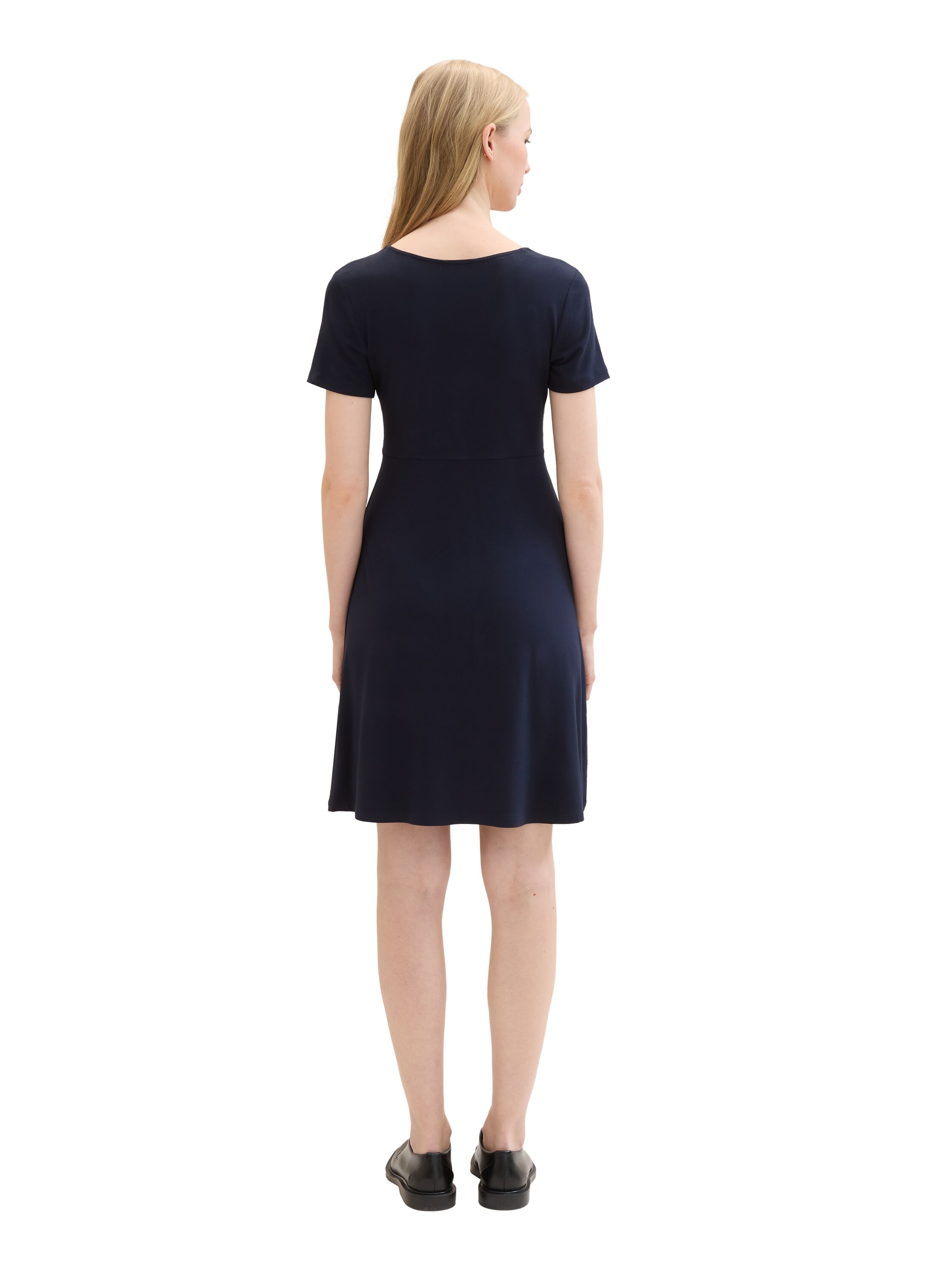 TOM TAILOR Minikleid, mit Allover-Print und V-Ausschnitt