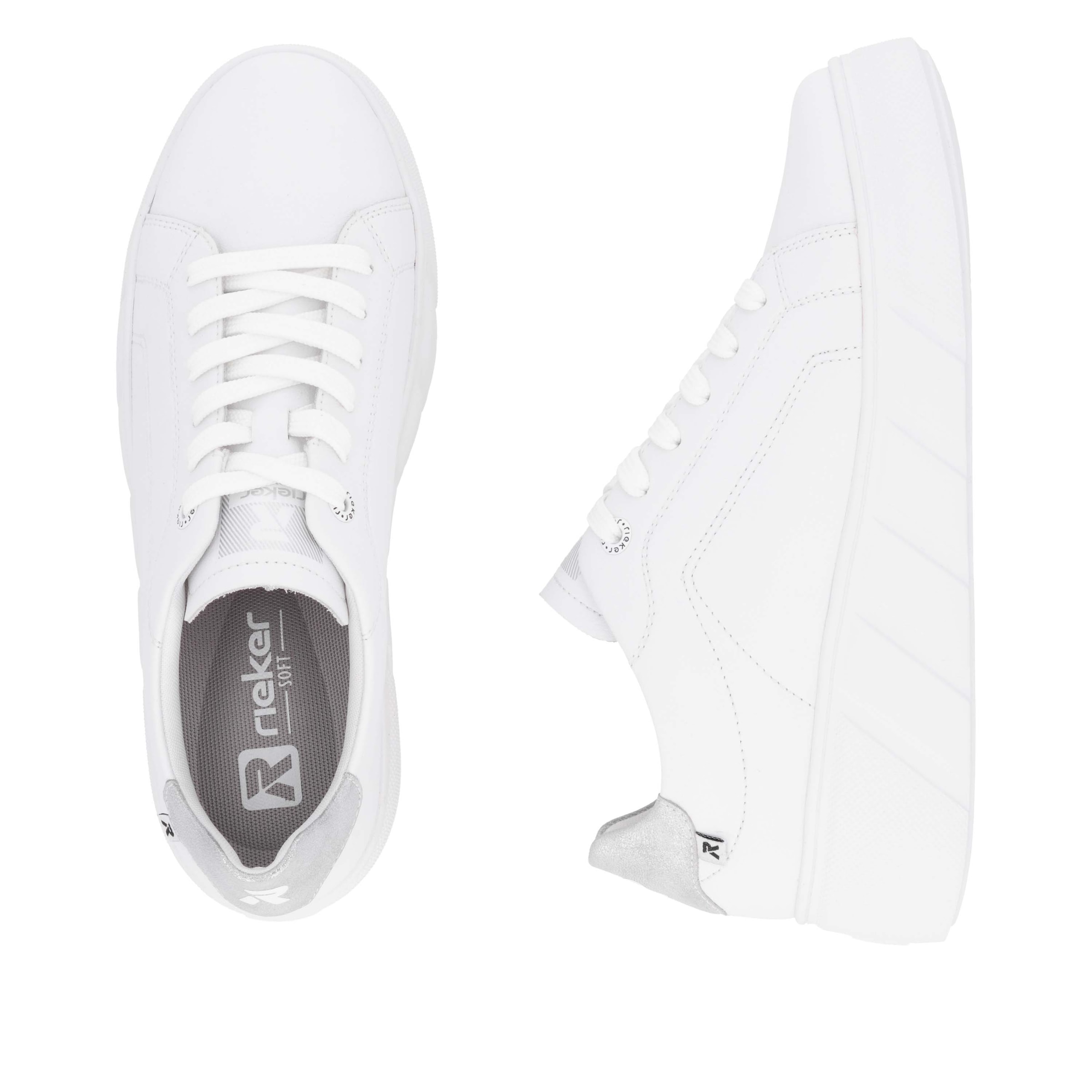 RIEKER Sport Plateausneaker, Schnürschuh, Freizeitschuh, Halbschuh mit herausnehmbarer Einlegesohle