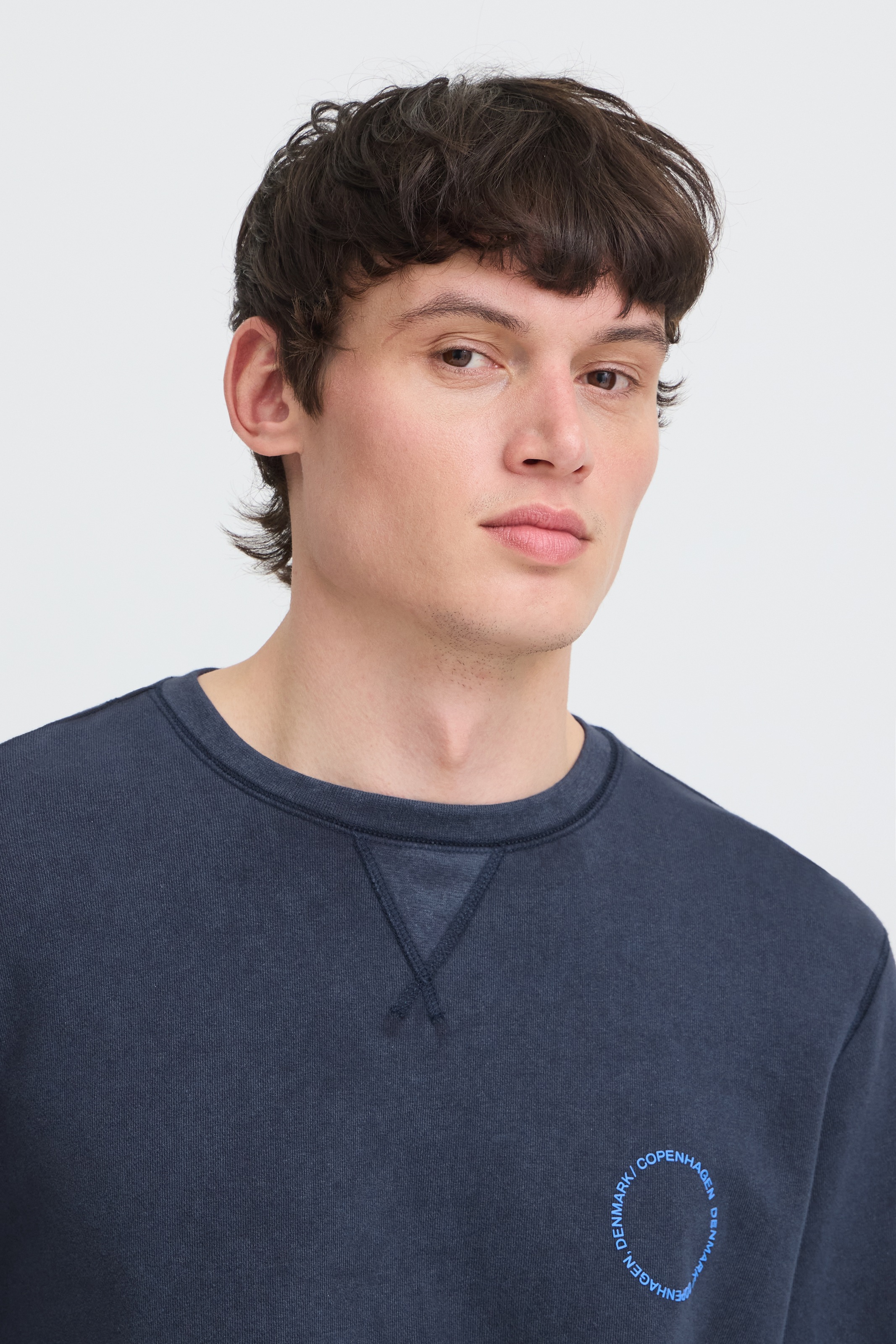 Blend Sweatshirt »BHKHARI WASH CREW SWEAT«, Baumwolle, regular fit
