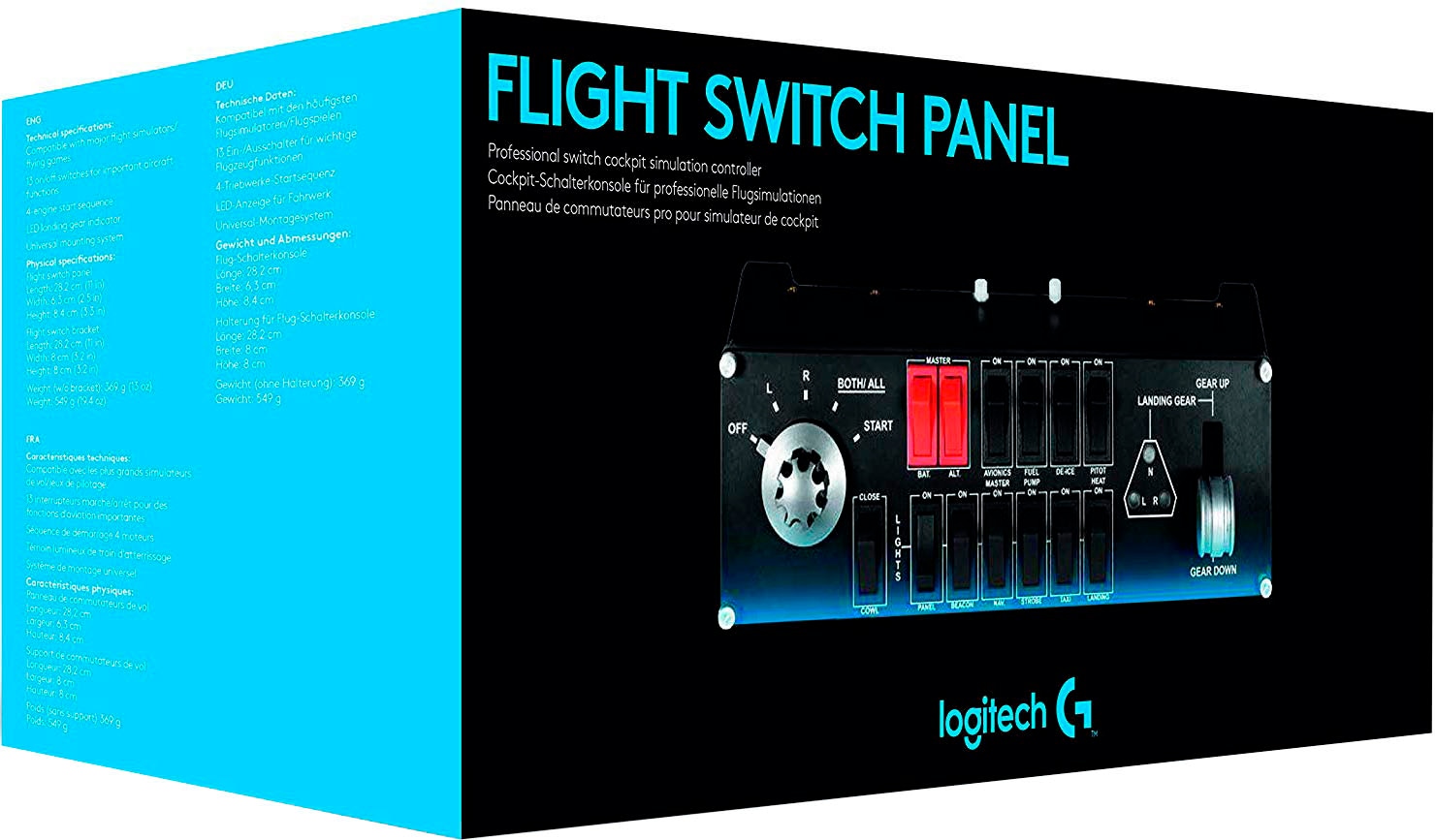 Logitech G Gaming-Adapter »Logitech G Saitek Pro Flight Switch Panel«, 1,8 cm