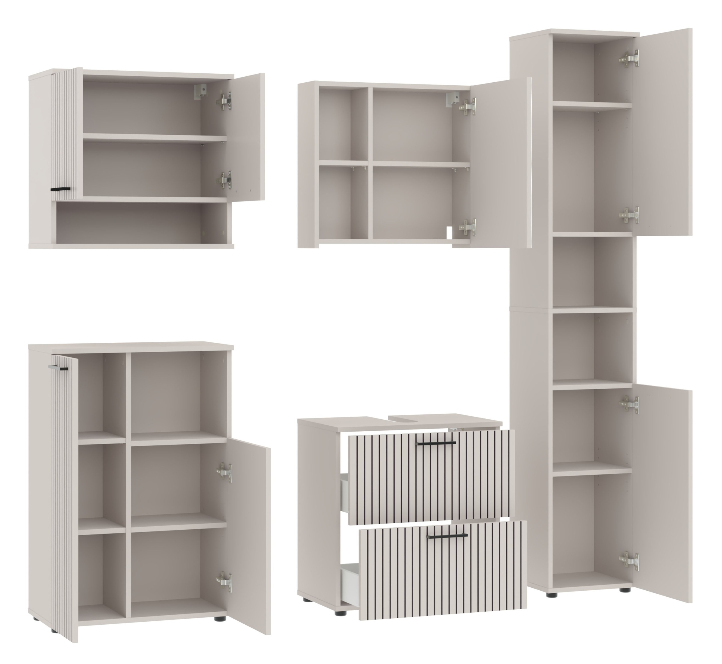 RESPEKTA Badezimmer-Set »Tilda« 5 Stk. tlg.