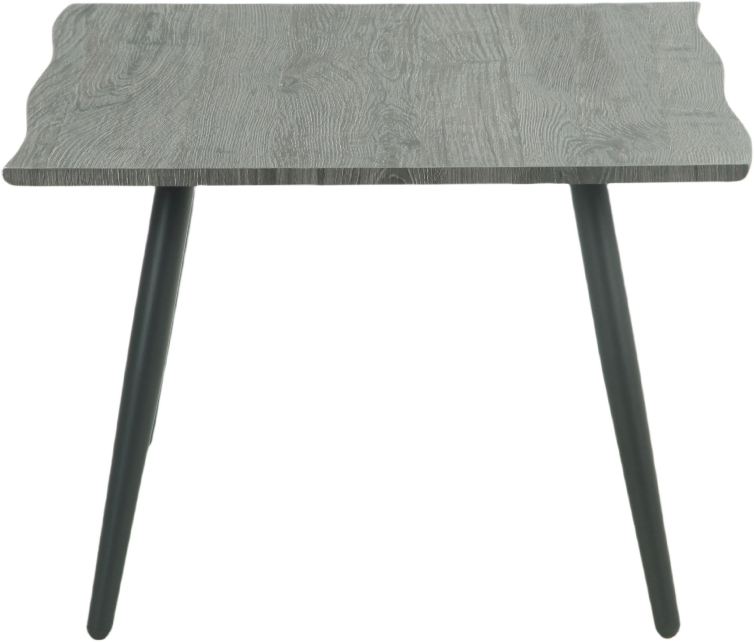 HELA Couchtisch »ZÜRICH«, Baumkantenoptik,Vierfuß,quadratisch,60 x 60 cm