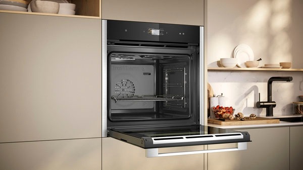 NEFF Einbaubackofen N 90 »B24FS33N0«, mit Teleskopauszug nachrüstbar, ecoClean, AirFry-Funktion
