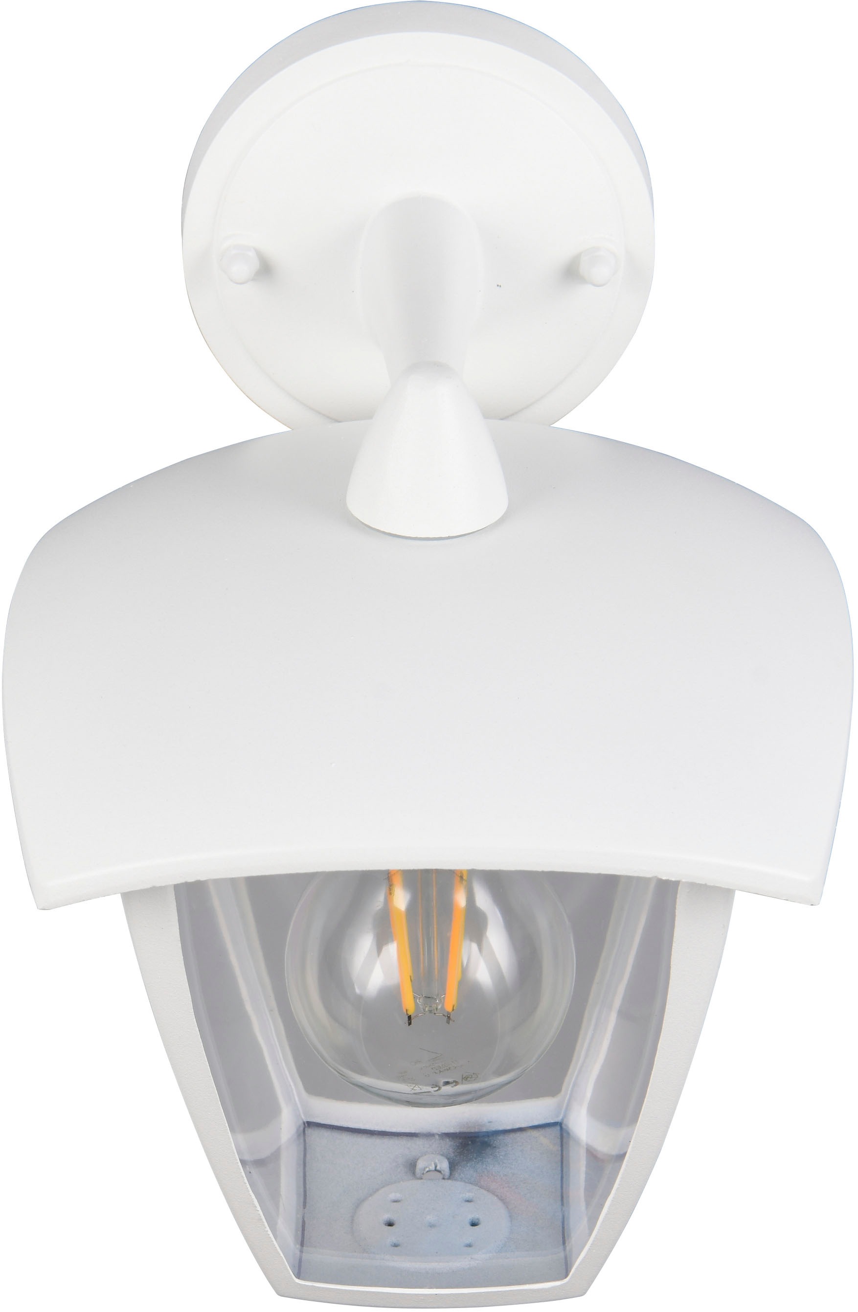 TRIO Leuchten Außen-Wandleuchte »VENTA, Laterne Hauswand Fassadenbeleuchtung, exkl 1x E27 max 10W, IP44« E27 1 Stk. warmweiß - kaltweiß Wandlampe Laternen-Optik, abwärts gerichtet, Schirm Kunststoff