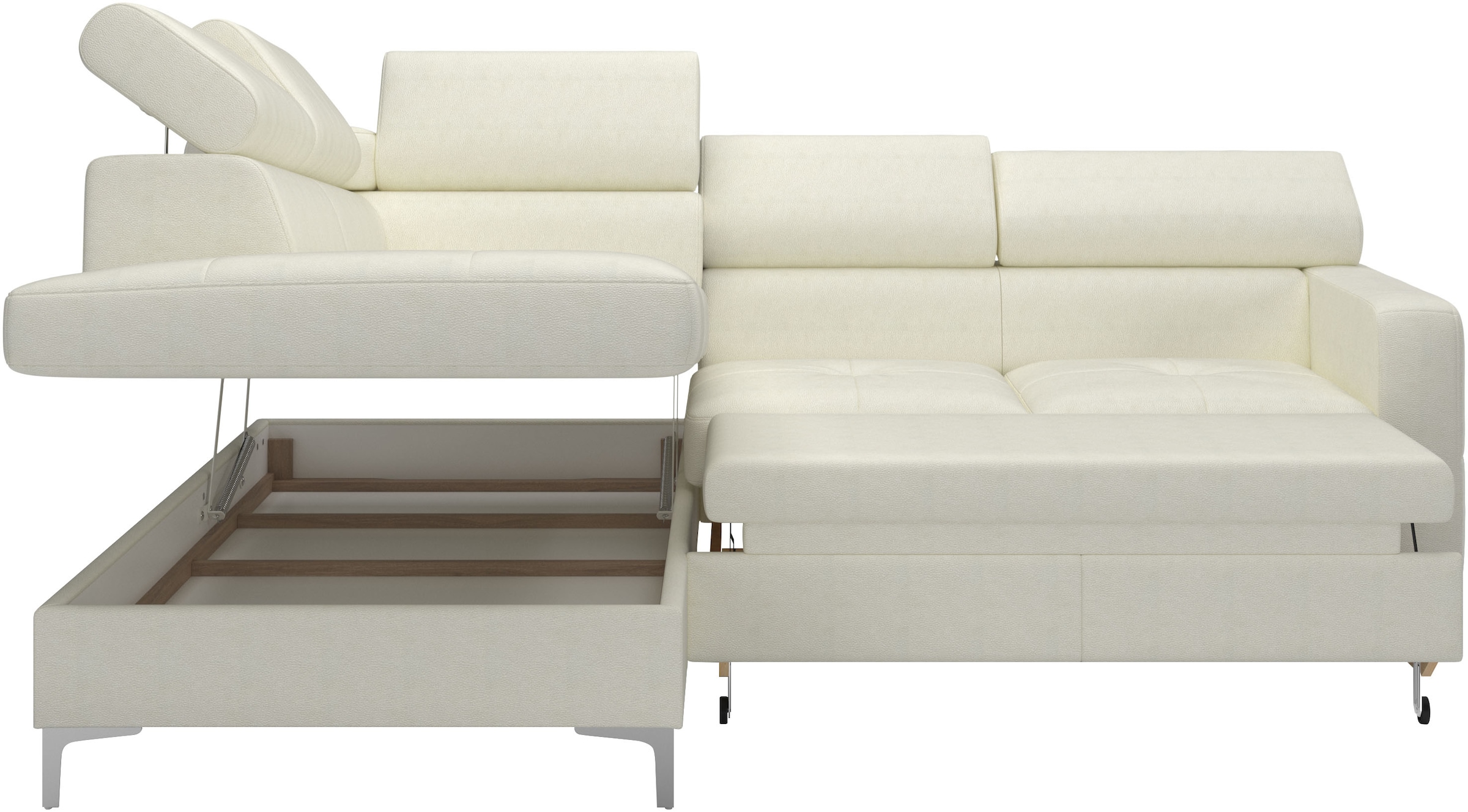 COTTA Ecksofa »Sammy L-Form«, mit Kopfteilverstellung, wahlweise mit Bettfunktion & Bettkasten