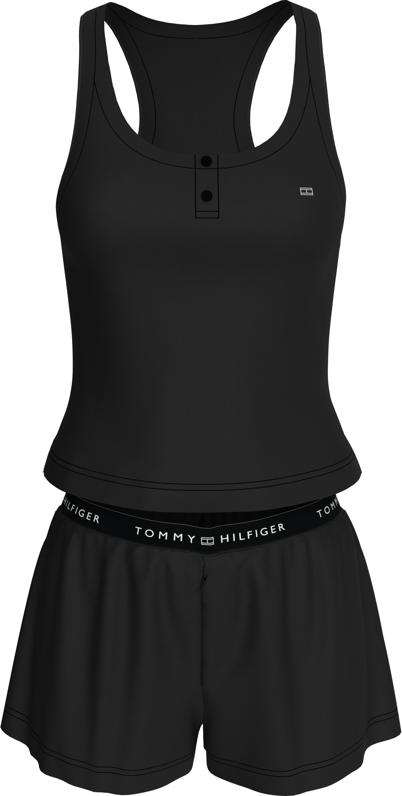 Tommy Hilfiger Underwear Shorty »MODAL TANK SHORT SET«, (Set, 2 tlg., 2tlg), mit Logo