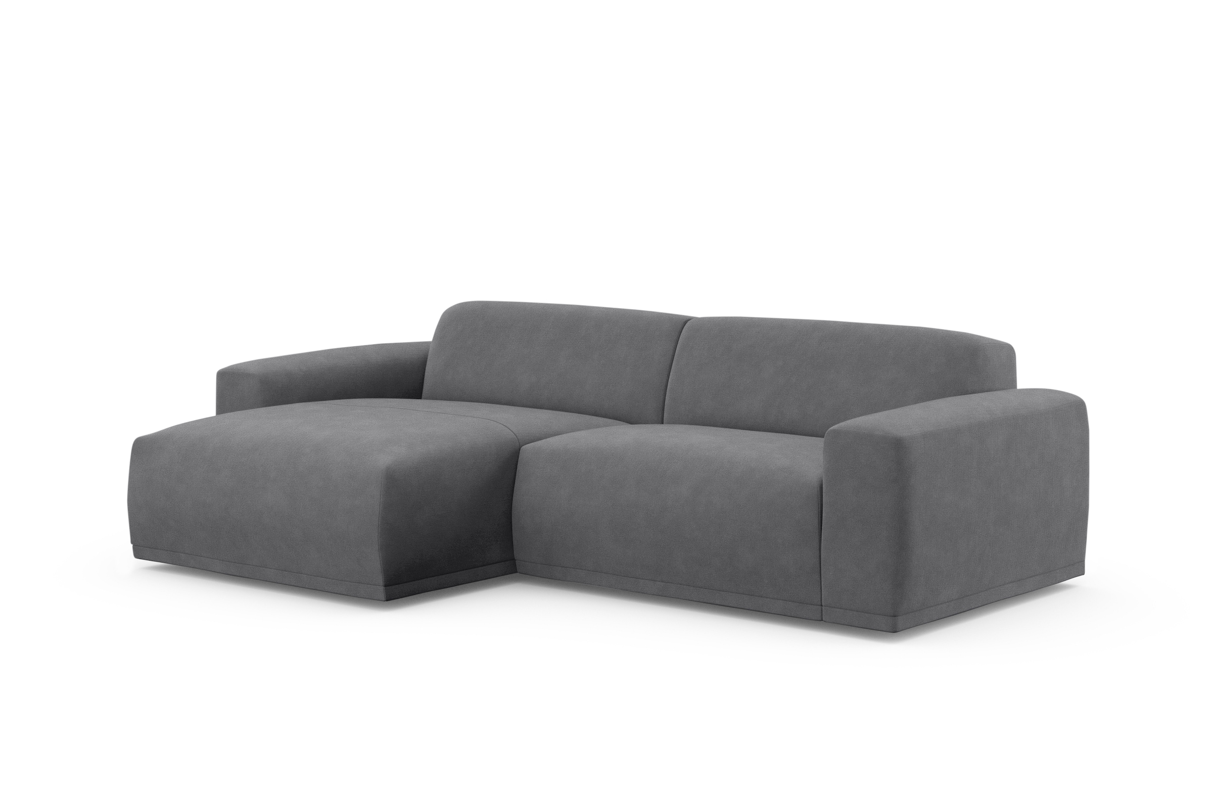 TRENDMANUFAKTUR Ecksofa »Braga, mit hochwertigem Kaltschaum, L-Form, in Cord erhältlich«, (2 St.), modernes Sofa, Couch mit hohem Sitzkomfort, 255/72/160 cm (B/H/T)