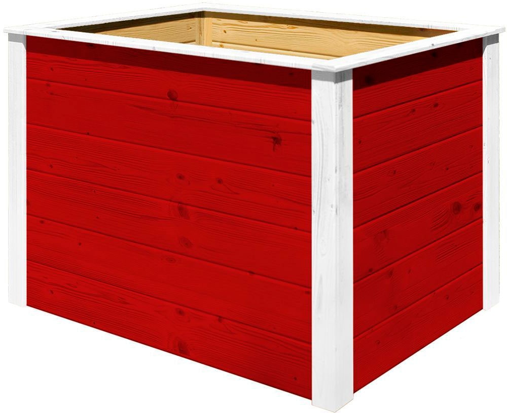 Hochbeet »Modular«, Element-Hochbeet, 21 mm, rot, 98 x 69 cm