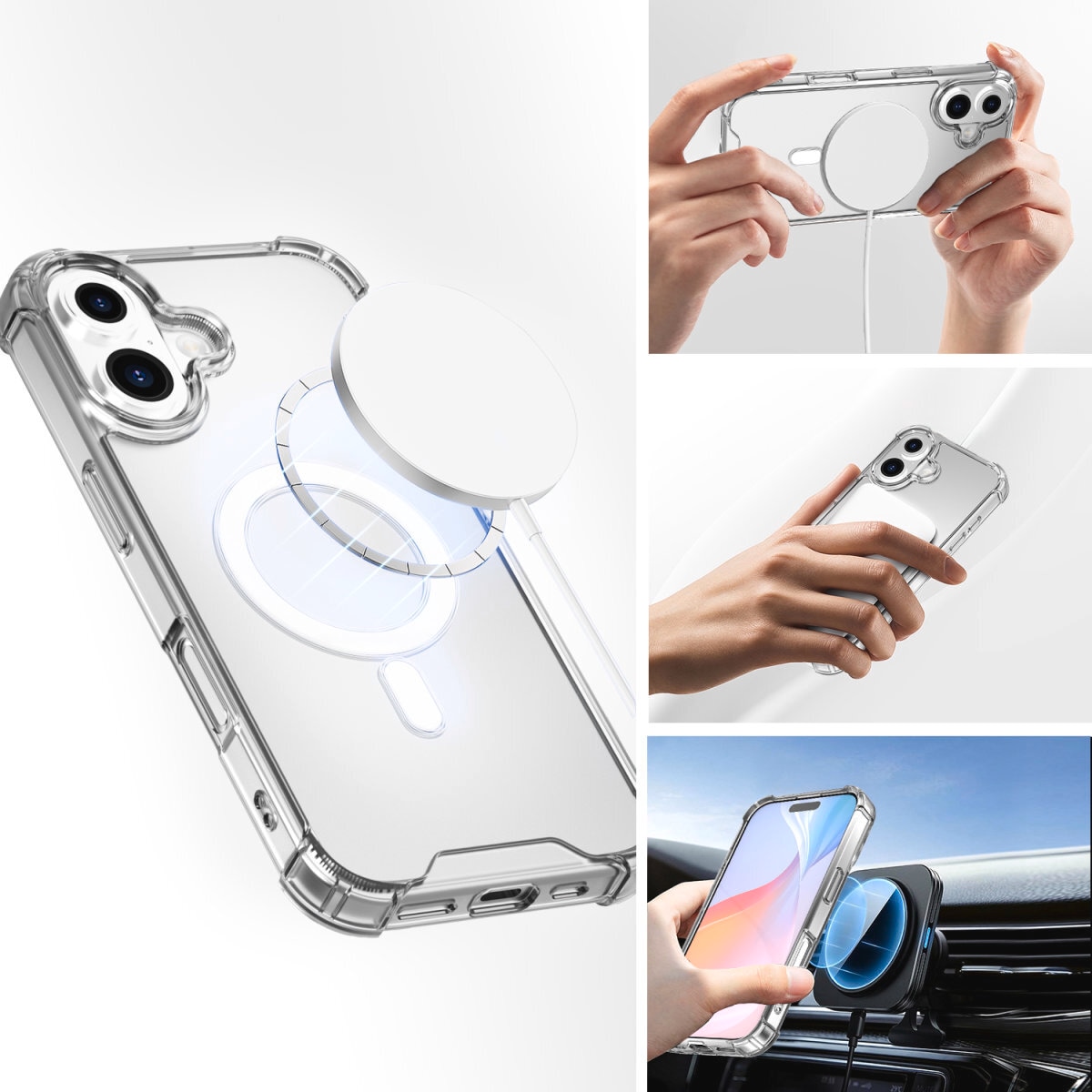 4smarts Handyhülle »Hybrid Case Ibiza für Apple iPhone 16«, Backcover, Schutzhülle, Handyschutzhülle, Case, Schutzcase, stoßfest